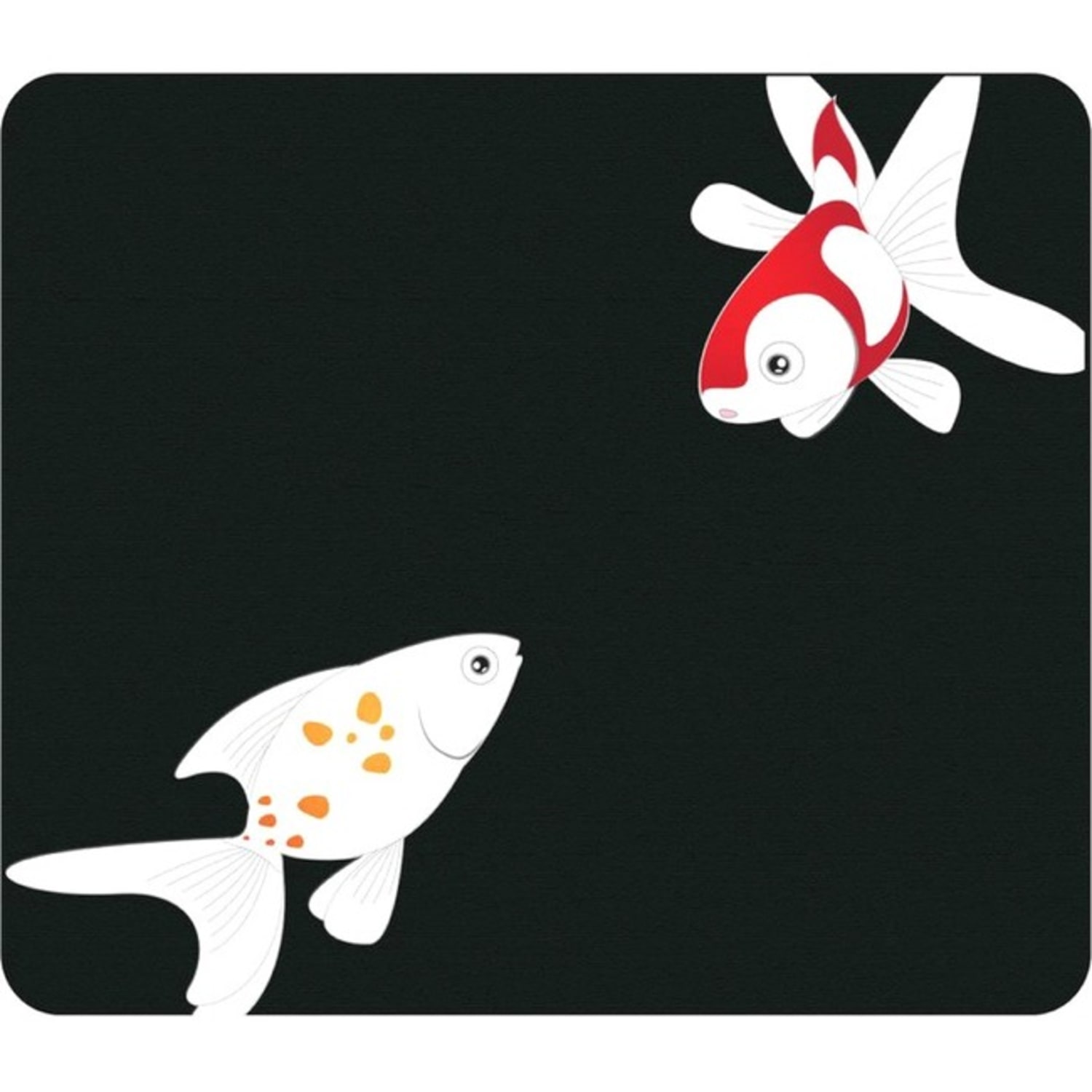 OTM Essentials Mouse Pad, Goldfish, 10in x 9.13in, Black, PV1BM-ICN-04 - Image 3