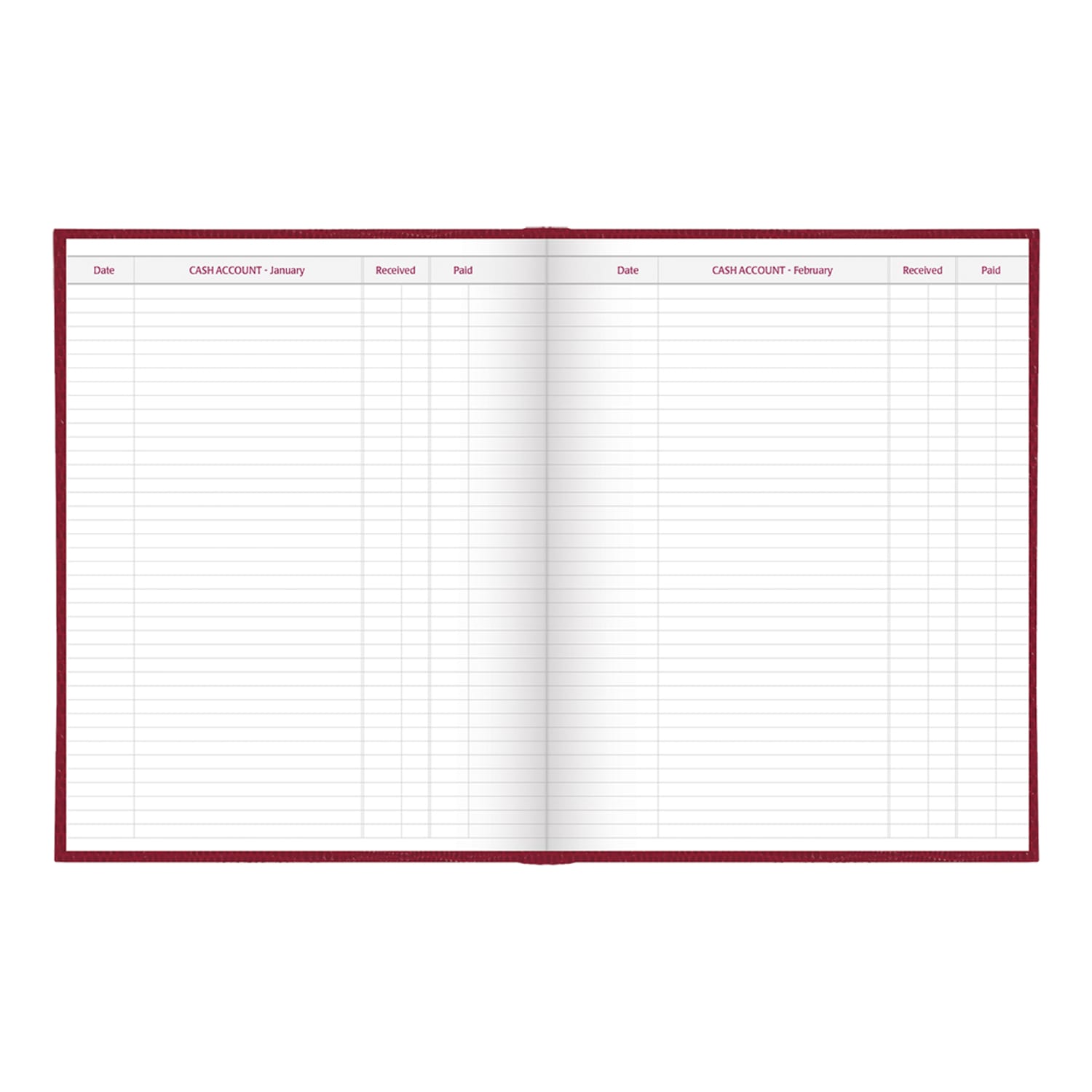 2027 Brownline Traditional Daily Planner, 10in x 7-7/8in, 100% Recycled, Red, January To December, C550.RED, Total Qty 1 - Image 6