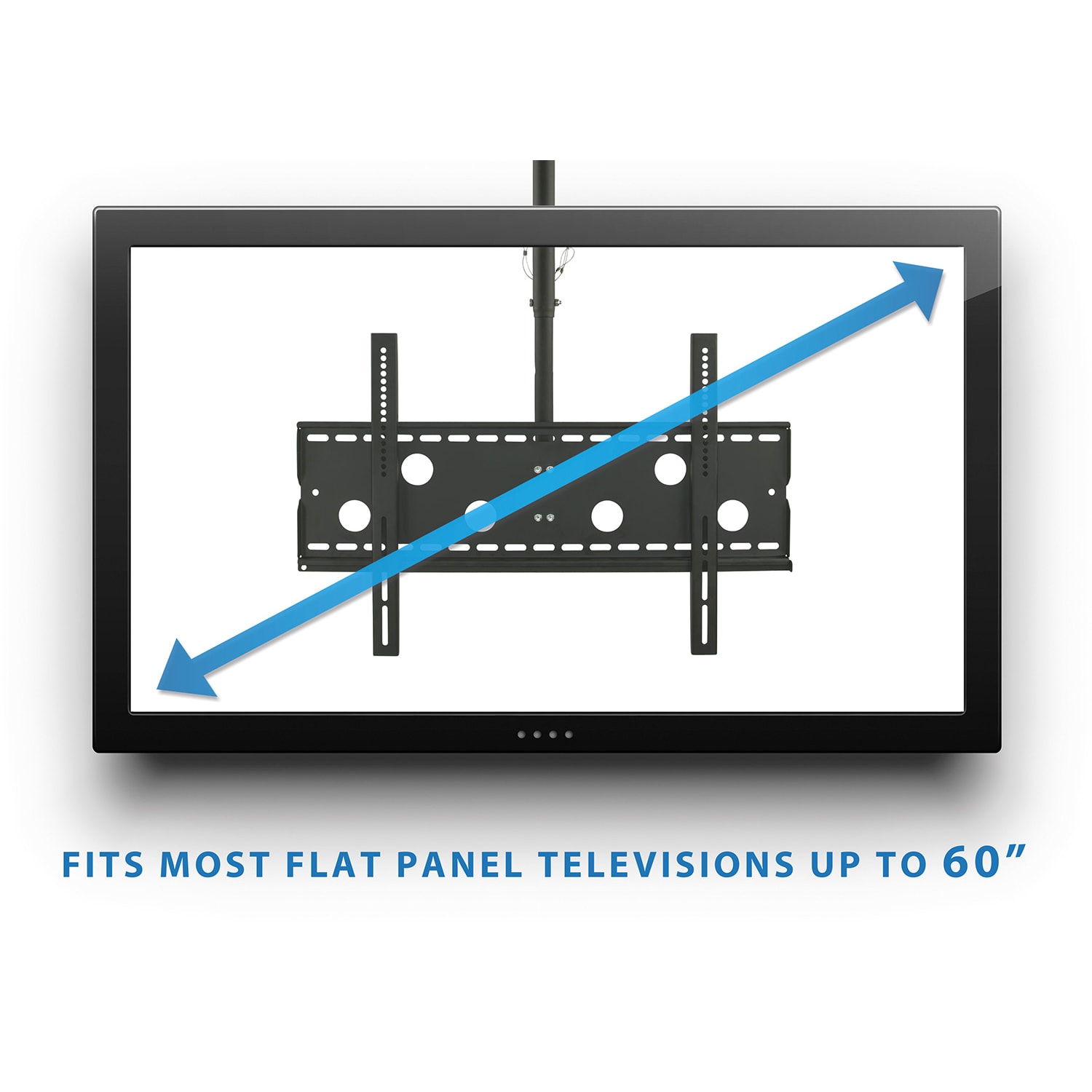 Mount-It! MI-501B Full-Motion TV Ceiling Mount For Screens 32 - 70in, 42inH x 32inW x 2-1/2inD, Black - Image 6