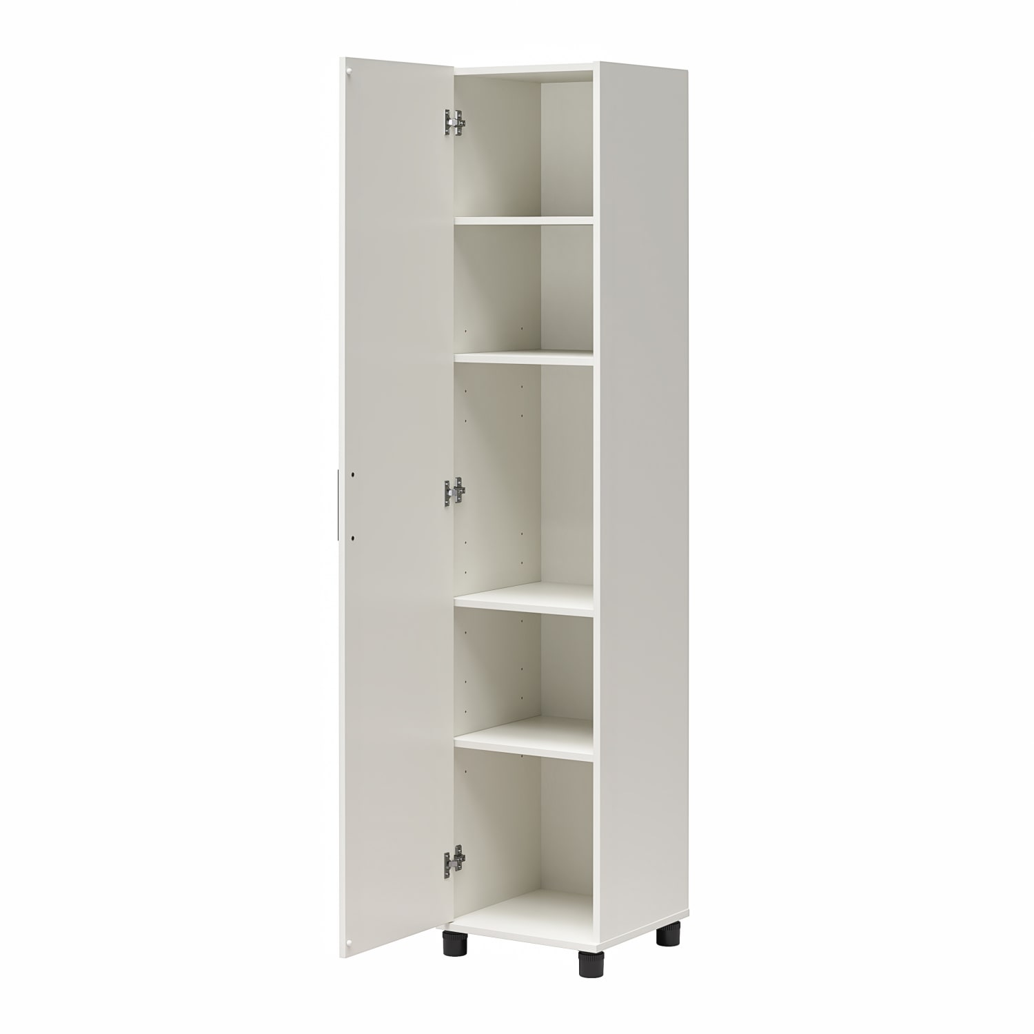 Ameriwood Home Systembuild Evolution Loxley 16inW 1-Door Shiplap Cabinet, White - Image 5
