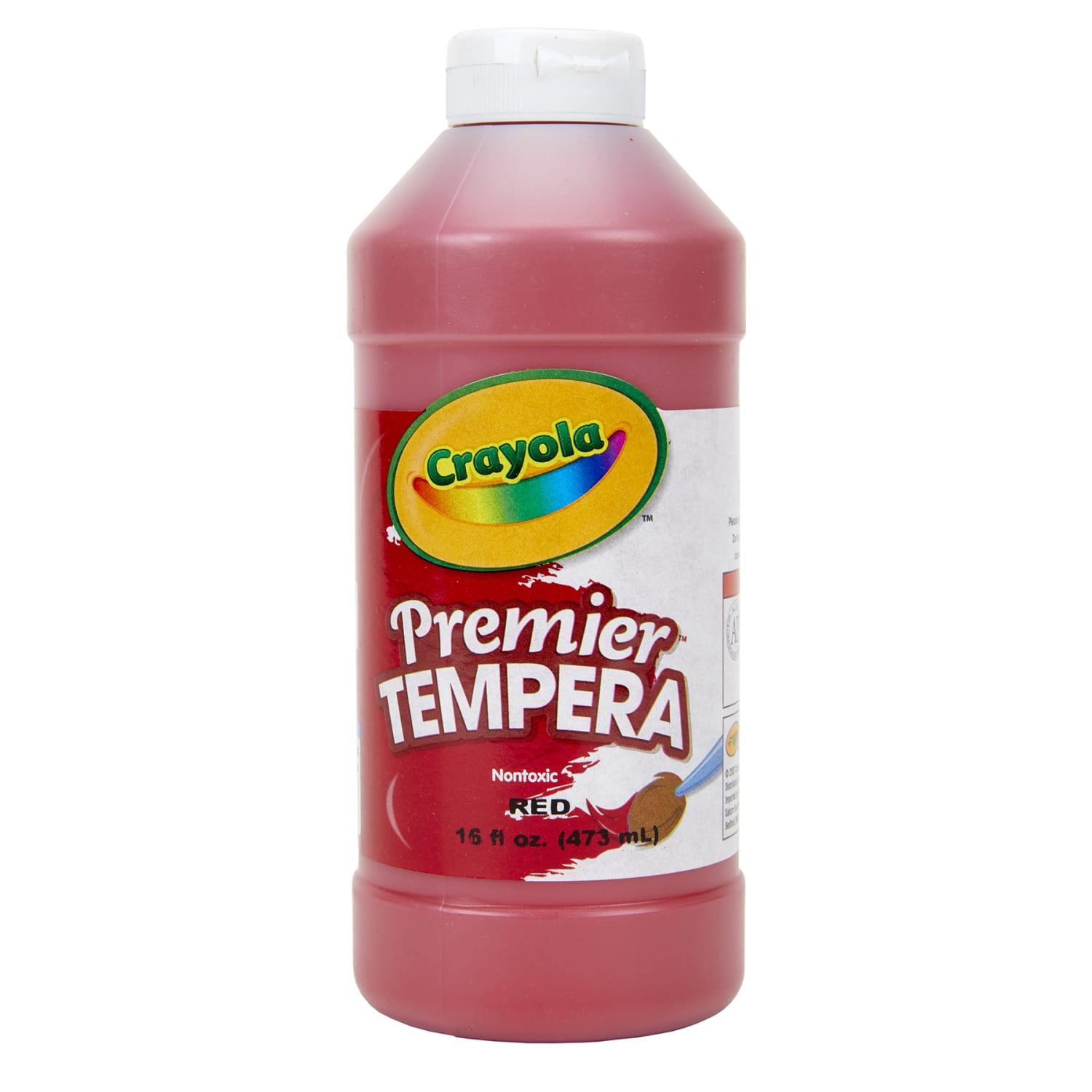 Crayola Premier Tempera Paints, 16 Oz, Red, Pack Of 3 Paints - Image 3