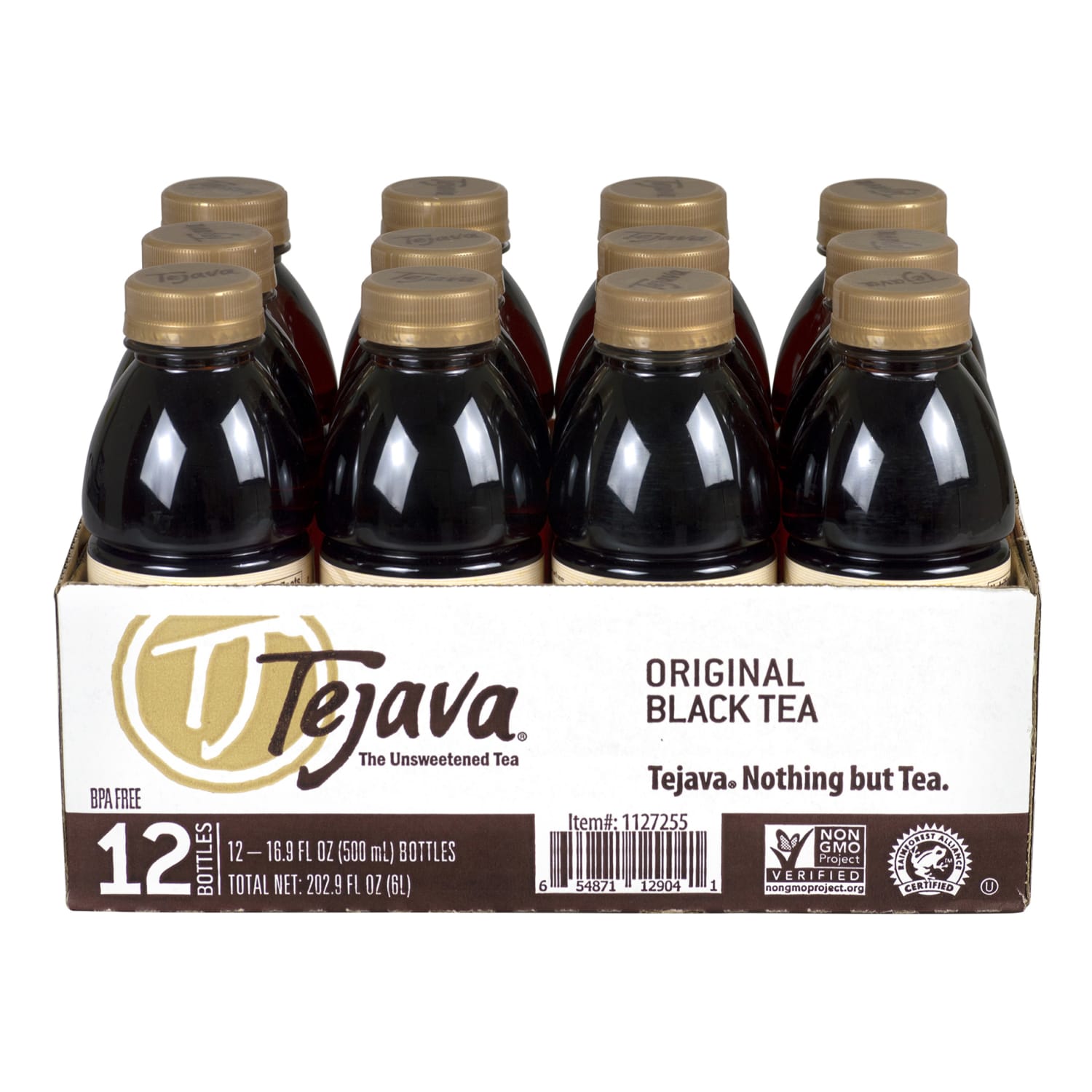 Tejava Original Unsweetened Black Tea Bags, 16.9 Oz, Carton Of 12 - Image 3