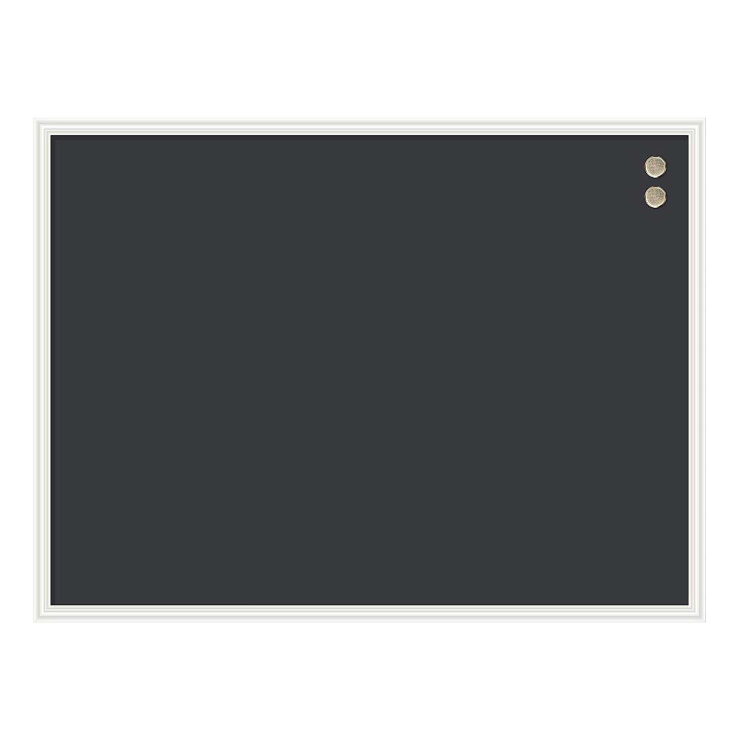 U Brands Magnetic Chalkboard, 40in X 30in, White Decor Frame (2916U00-01)