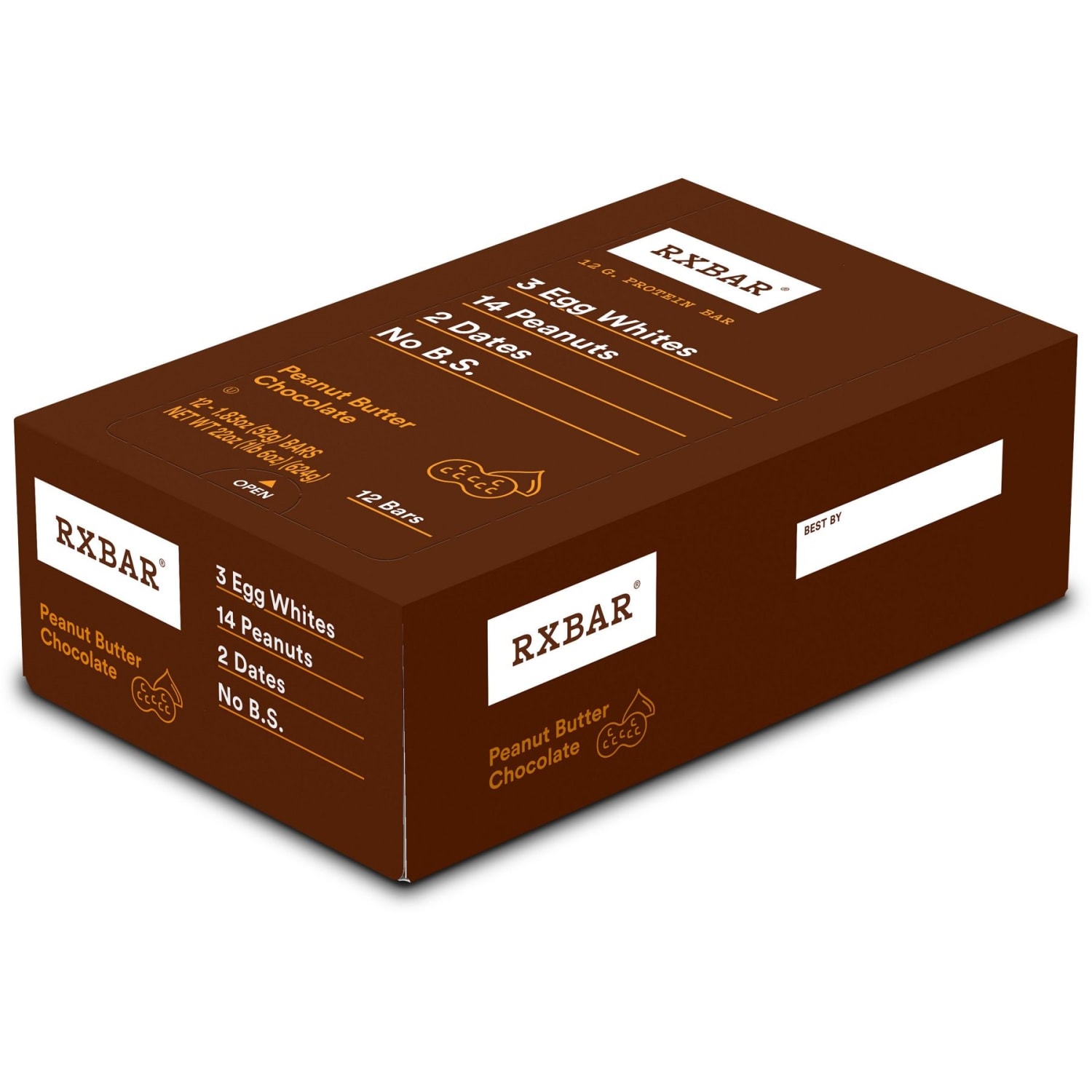 RXBAR Protein Bars, Peanut Butter Chocolate, 1.8 Oz, Pack Of 12 Bars - Image 3