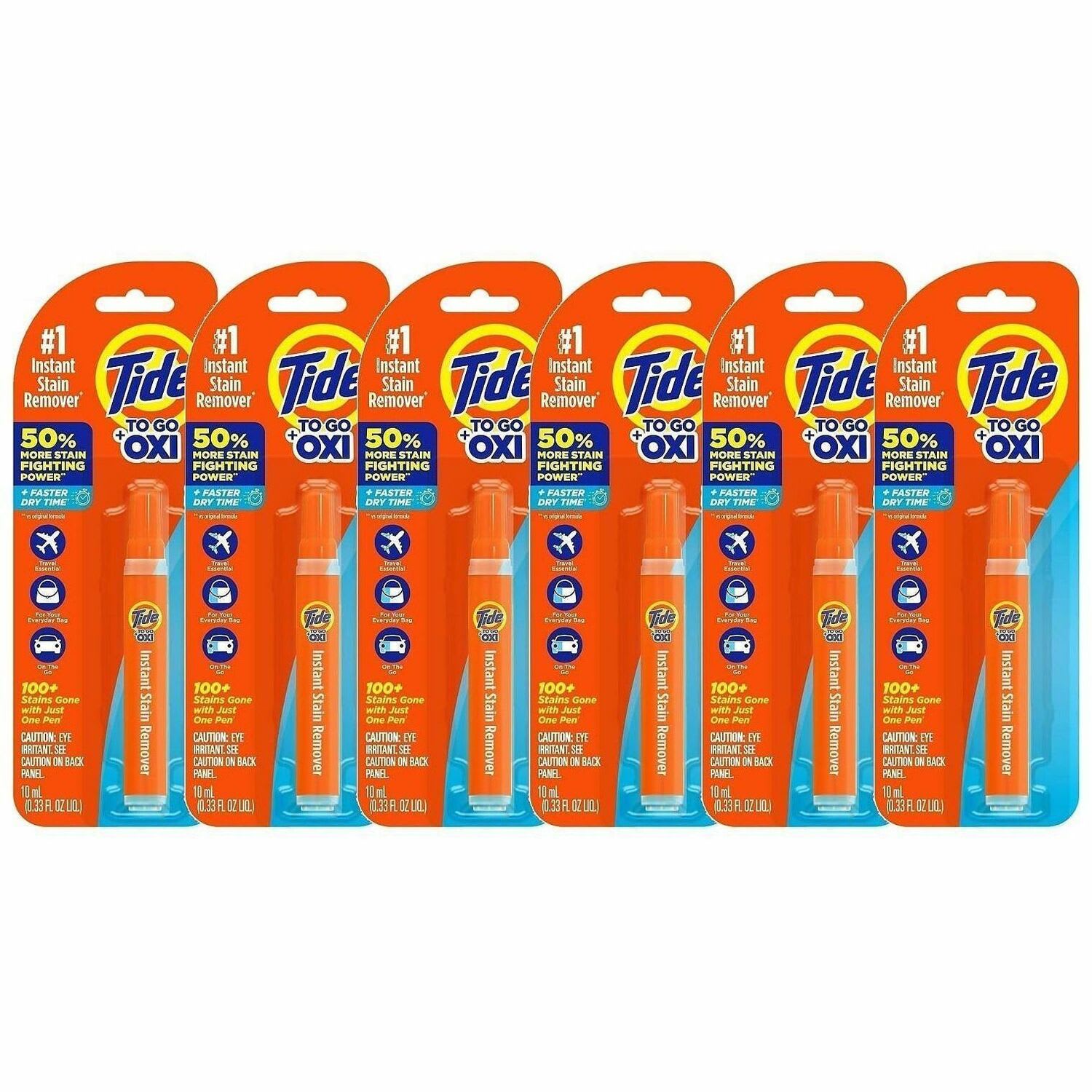 Tide To Go Stain Remover Pen - 0.34 oz (0.02 lb) - Phosphate-free, Machine Washable, Bleach-free - Orange - 6 / Carton - Image 3