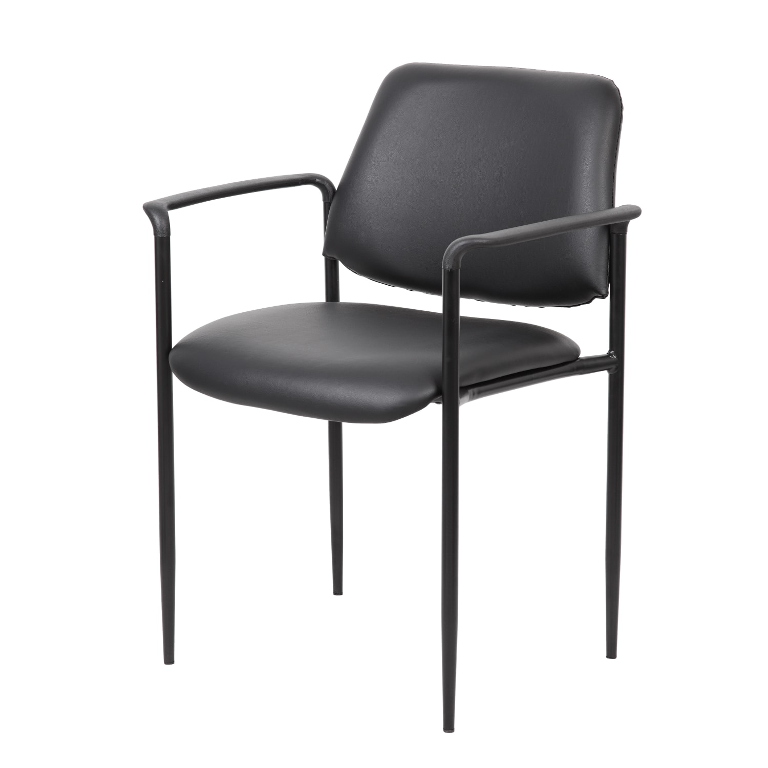 Boss Office Products Stackable Chair Black PopularChairscom