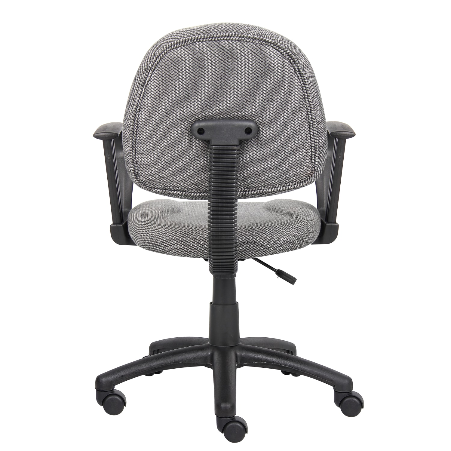 Boss Office Products Fabric Deluxe Posture Task Chair With Loop Arms, Gray/Black - Image 6