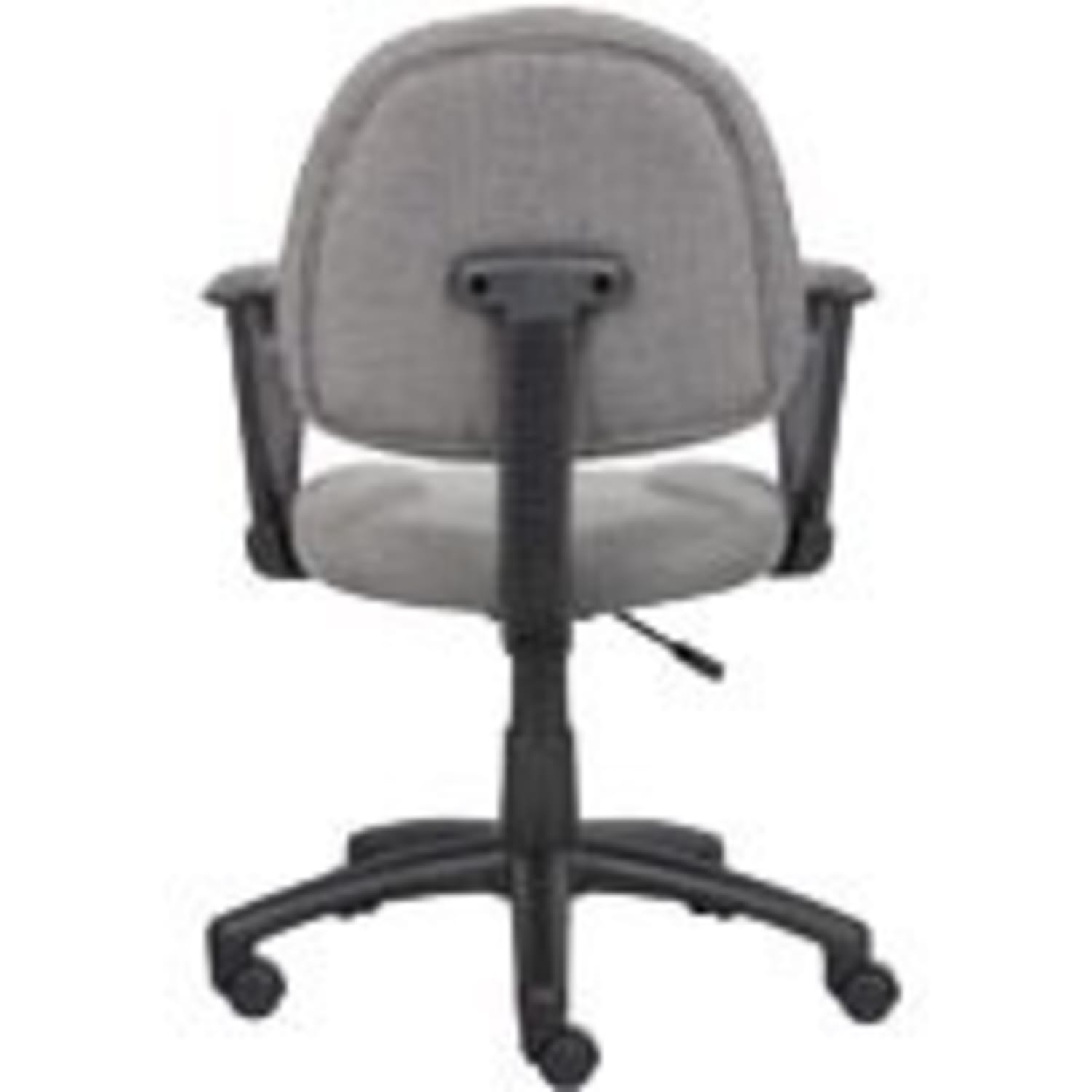 Boss Office Products Fabric Deluxe Posture Task Chair With Loop Arms GrayBlack PopularChairscom Boss Office Products Fabric Deluxe Posture Task Chair With Loop Arms GrayBlack PopularChairscom