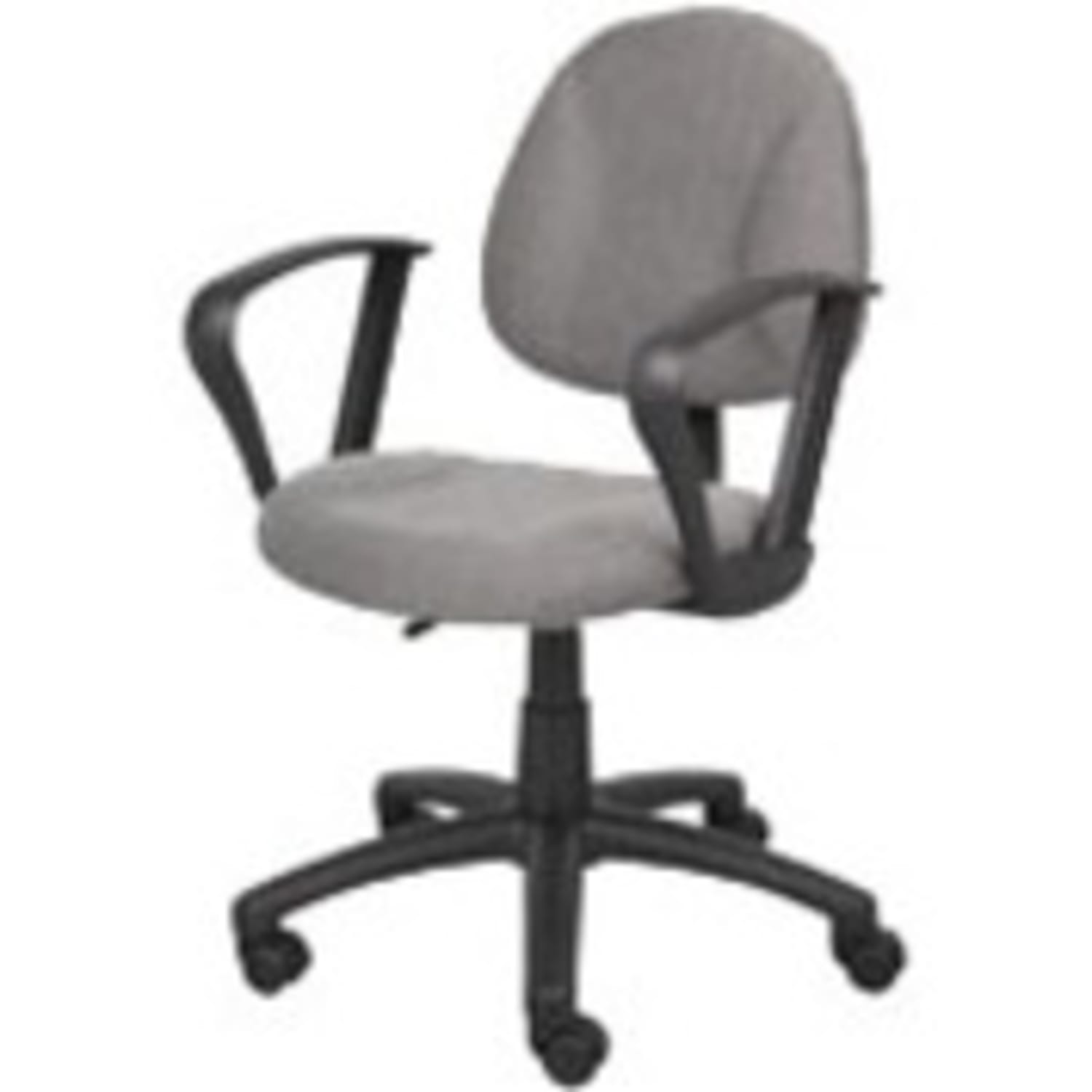 Boss Office Products Fabric Deluxe Posture Task Chair With Loop Arms GrayBlack PopularChairscom Boss Office Products Fabric Deluxe Posture Task Chair With Loop Arms GrayBlack PopularChairscom