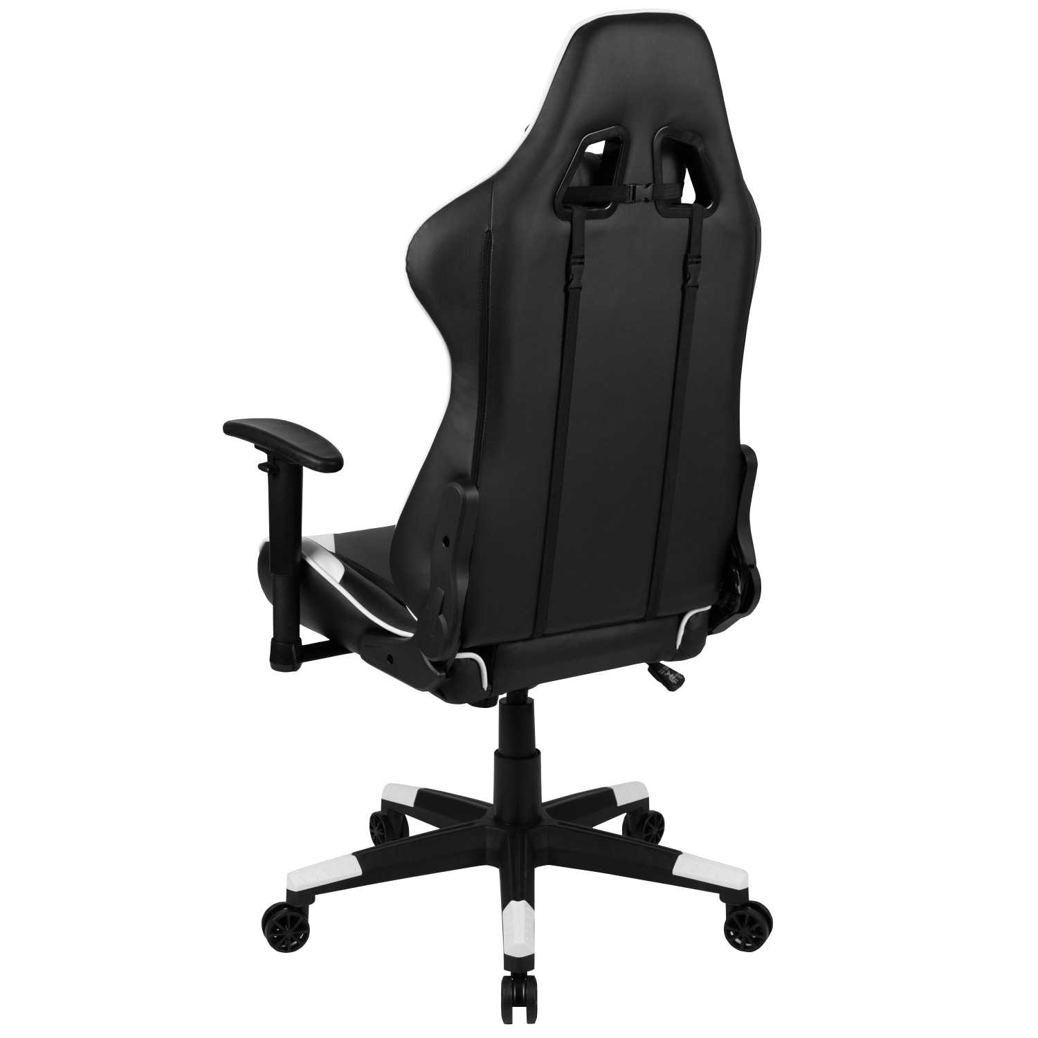 Flash Furniture X20 Ergonomic LeatherSoft Faux Leather High Back Racing Gaming Chair WhiteBlack PopularChairscom