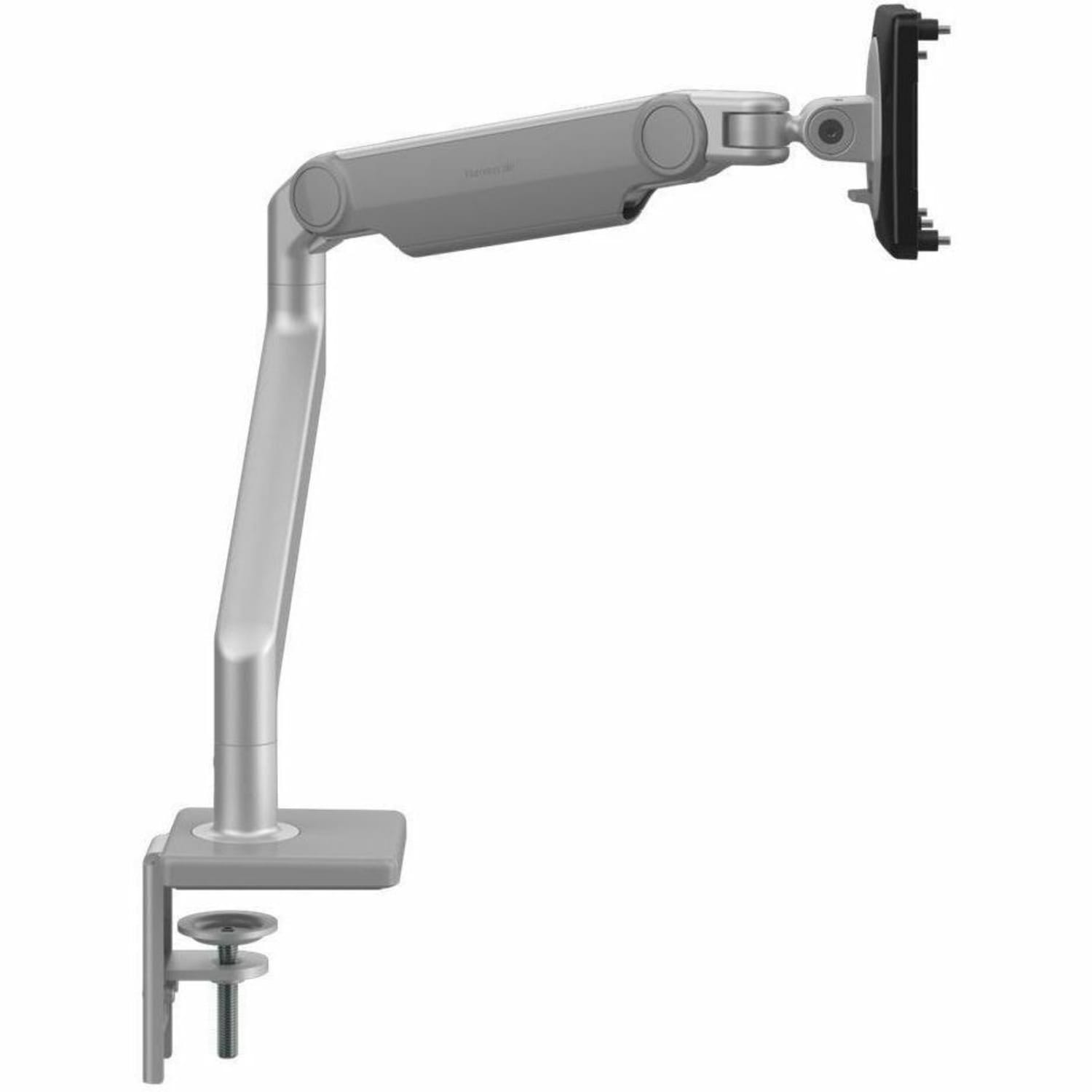 Humanscale M21TBS Mounting Arm for Monitor - Silver, White - Adjustable - 1 Display(s) Supported - 15.50 lb Load Capacity - M21TBS - Image 3