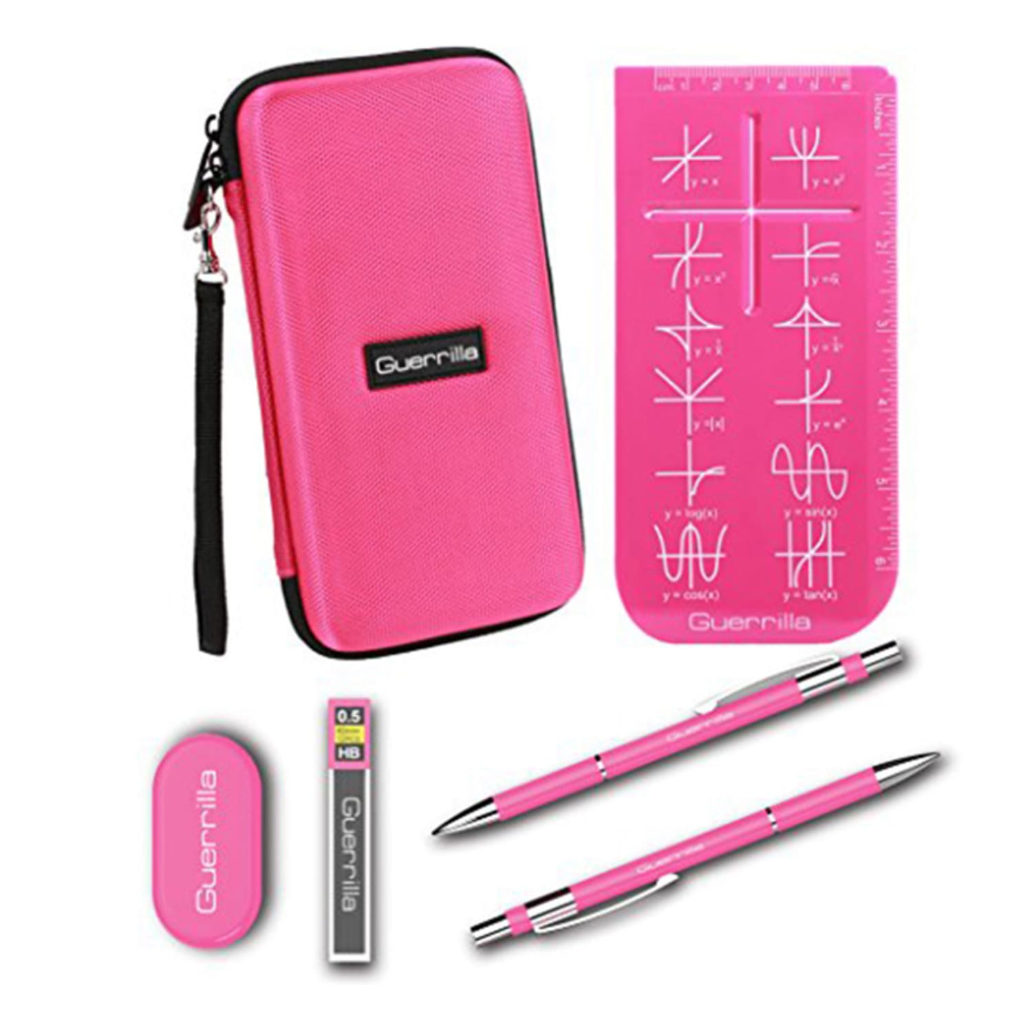 Guerrilla Calculator Zipper Case For Graphing Calculators, Pink, G1-CALCCASEPNK - Image 3