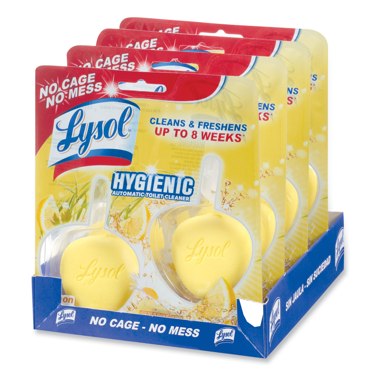 LYSOL Brand Hygienic Automatic Toilet Bowl Cleaner, Lemon Breeze, 2/Pack - Image 5