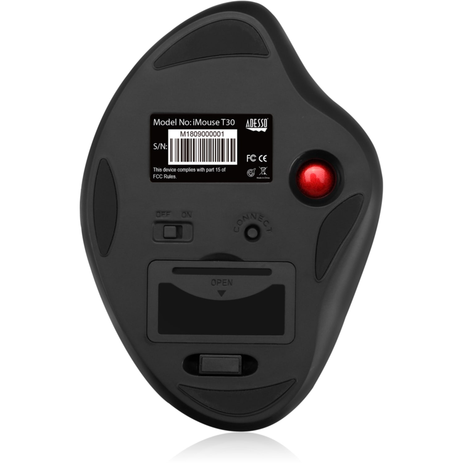 Adesso iMouse T30 Wireless RF 4-Button Desktop Trackball Mouse - Image 5