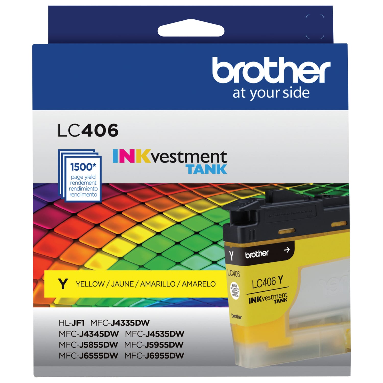 Brother LC406 INKvestment Yellow Ink Tank, LC406Y - Image 3