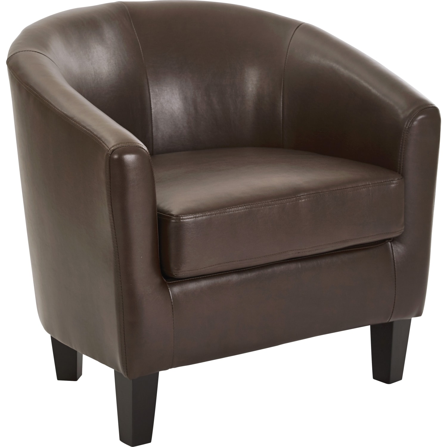 Ave Six Work Smart Ethan Tub Chair CocoaDark Espresso PopularChairscom