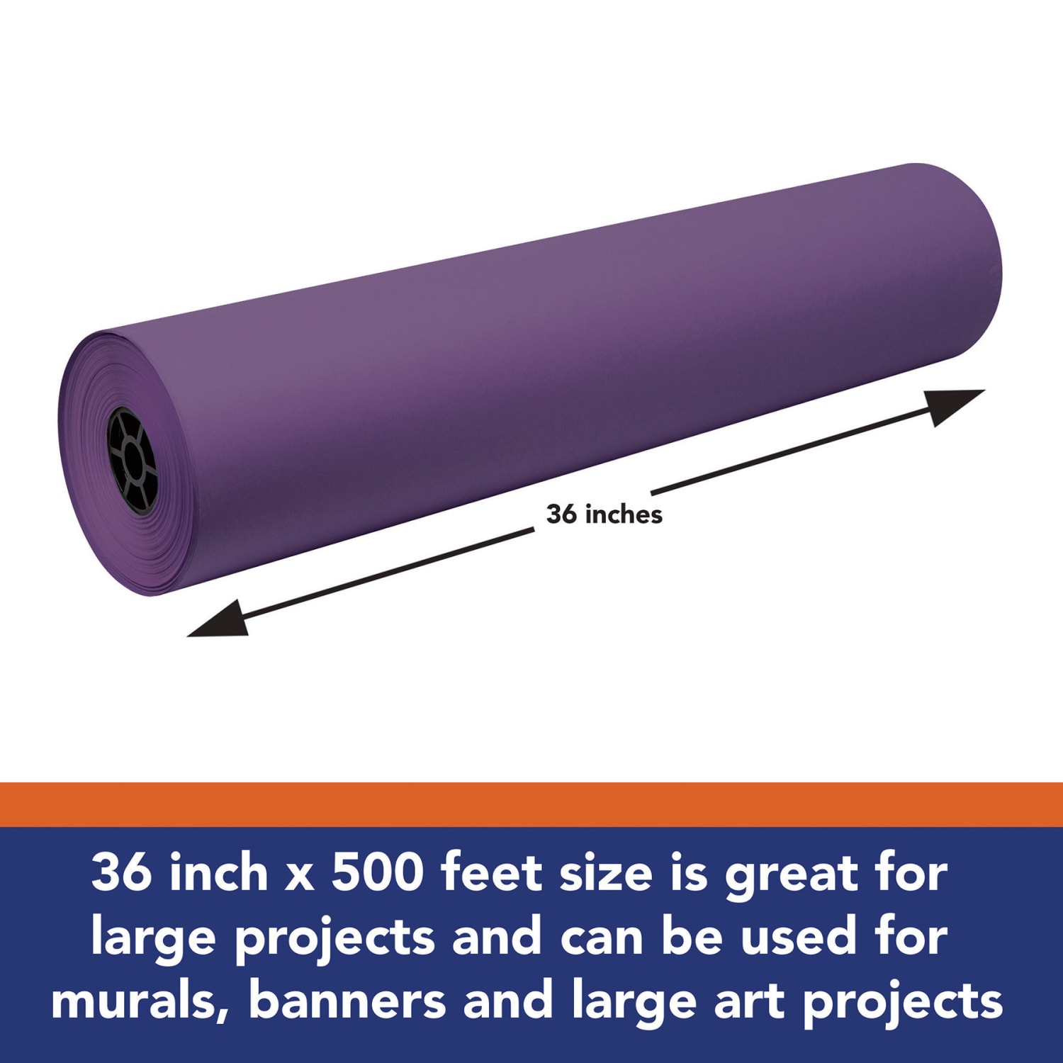 Tru-Ray Construction Paper Art Roll, Heavyweight, 36in x 500ft, Purple, 1 Roll - Image 4
