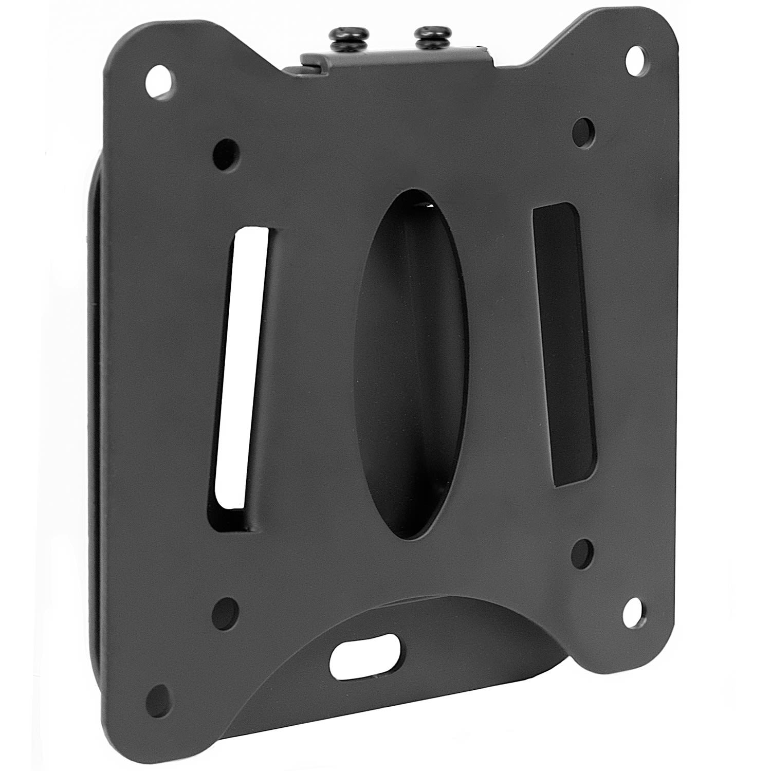 Mount-It! Low Profile Fixed TV Mount For Screen Sizes 13in To 32in, 1inH x 5inW x 6inD, Black