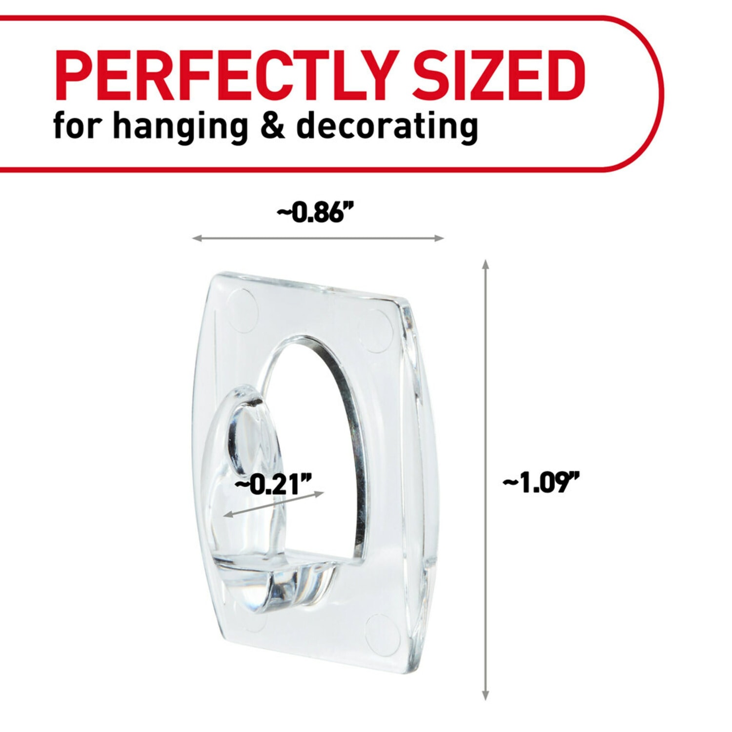 Command Mini Wall Hooks, 18 Command Hooks, 24 Command Strips, Damage Free Hanging of Dorm Room Decorations, Clear - Image 4