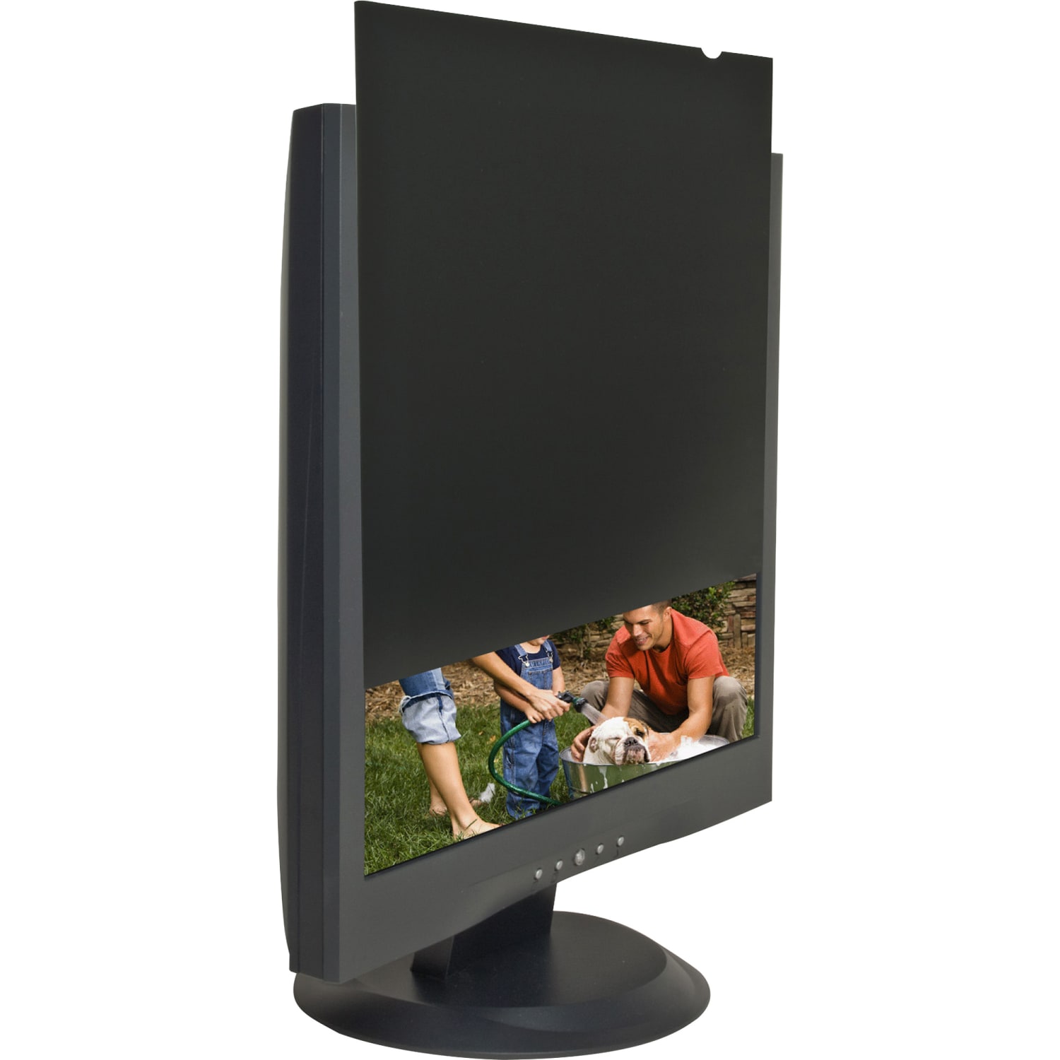 Business Source 19in Monitor Blackout Privacy Filter Black - For 19inLCD Monitor - 5:4 - Damage Resistant - Anti-glare - 1 Pack - Image 3