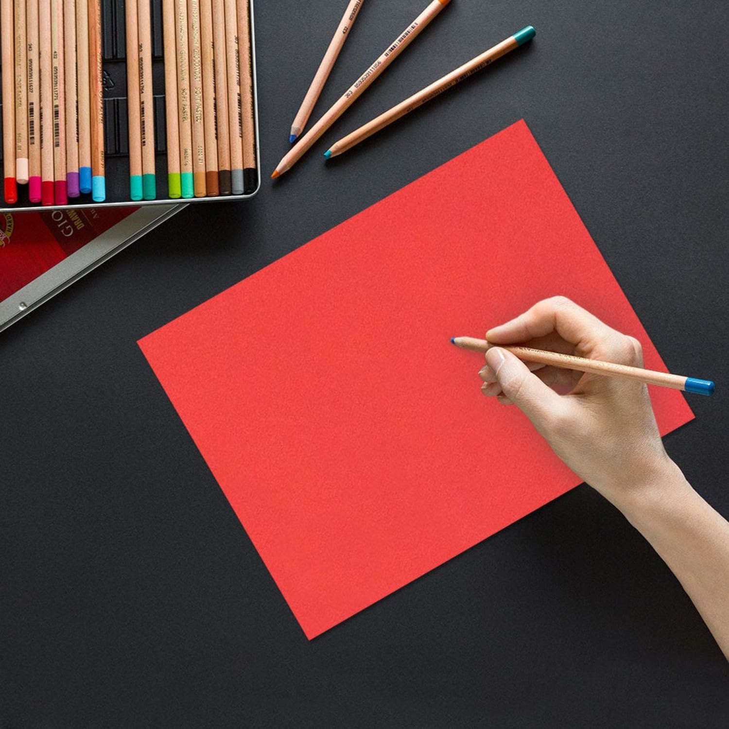 JAM Paper Card Stock, Ruby Red, Letter (8.5in x 11in), 65 Lb, Pack Of 100 - Image 3
