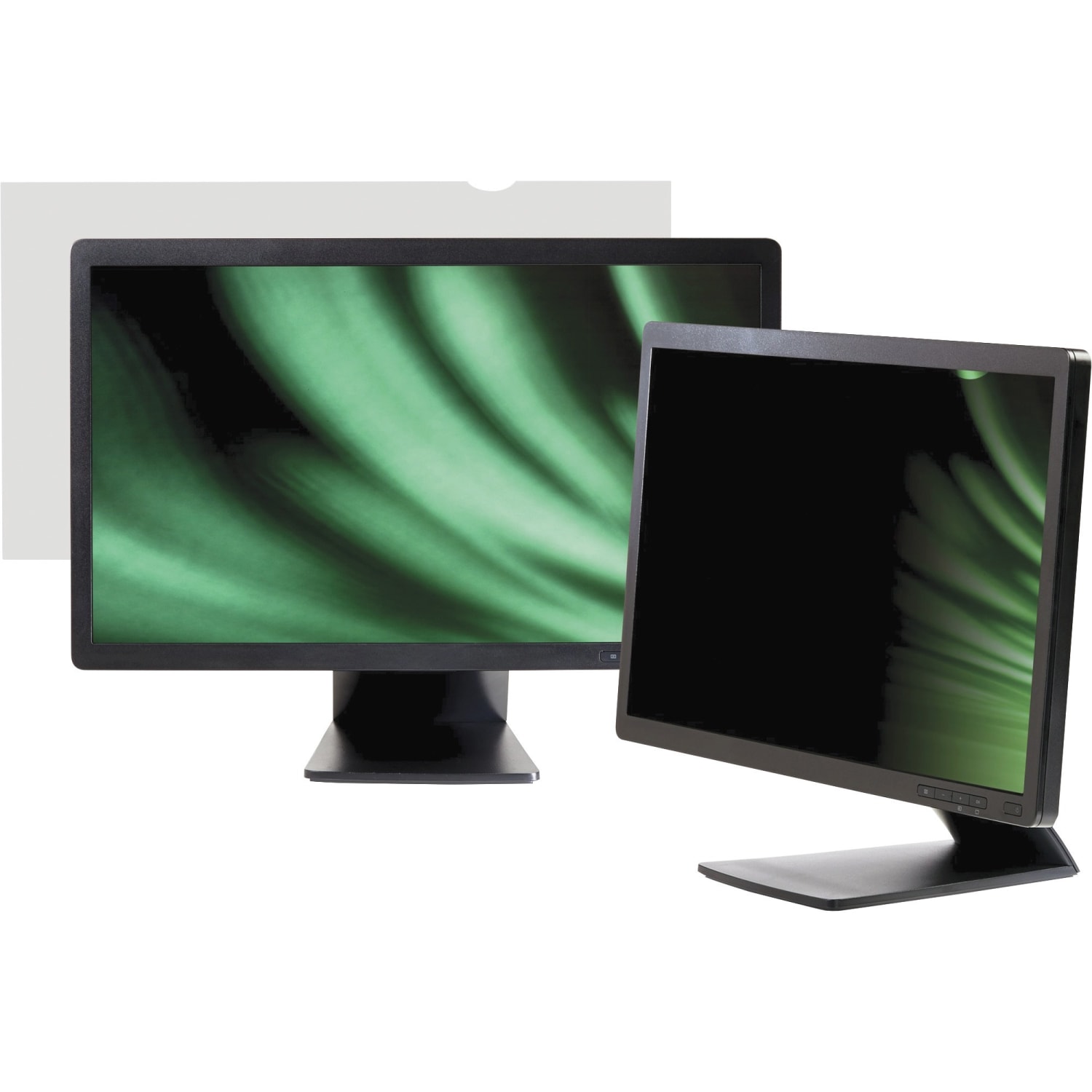 Business Source Widescreen Frameless Privacy Filter Black - For 22in Widescreen LCD Monitor - 16:10 - Damage Resistant - Anti-glare - 1 Each - Image 4