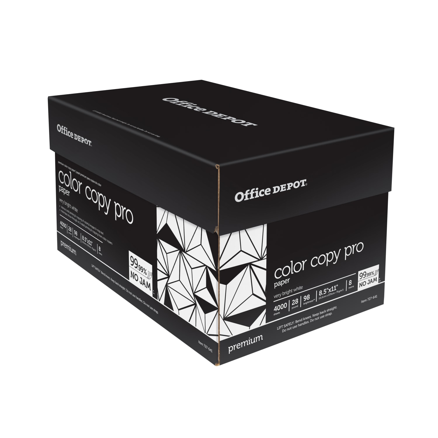Office Depot Color Copy Paper, 8 Reams, White, Letter (8.5in x 11in), 4000 Sheets Per Case, 28 Lb, 98 Brightness - Image 3