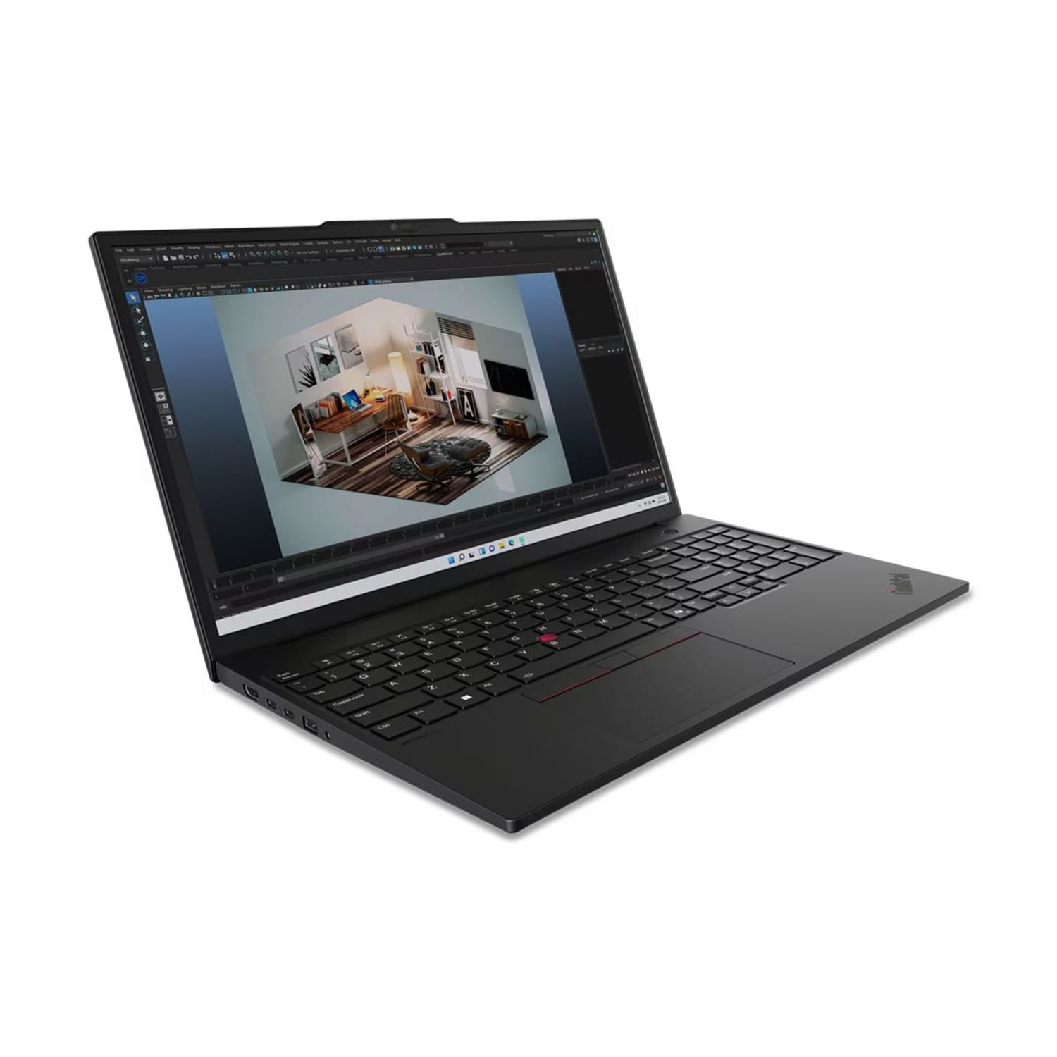 Lenovo ThinkPad P16s Gen 3 21KS001NUS 16in Touchscreen Mobile Workstation - WUXGA - Intel Core Ultra 7 155H - 32 GB - 1 TB SSD - English Keyboard - Black - Intel Chip - 1920 x 1200 - Windows 11 Pro - NVIDIA RTX 500 Ada Generation with 4 GB - Image 3