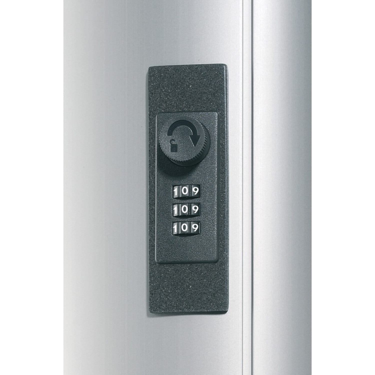 Durable 72-Key Locking Tag-Style Aluminum Key Box, 15 3/4inH x 11 3/4inW x 4 5/8inD, Silver - Image 5