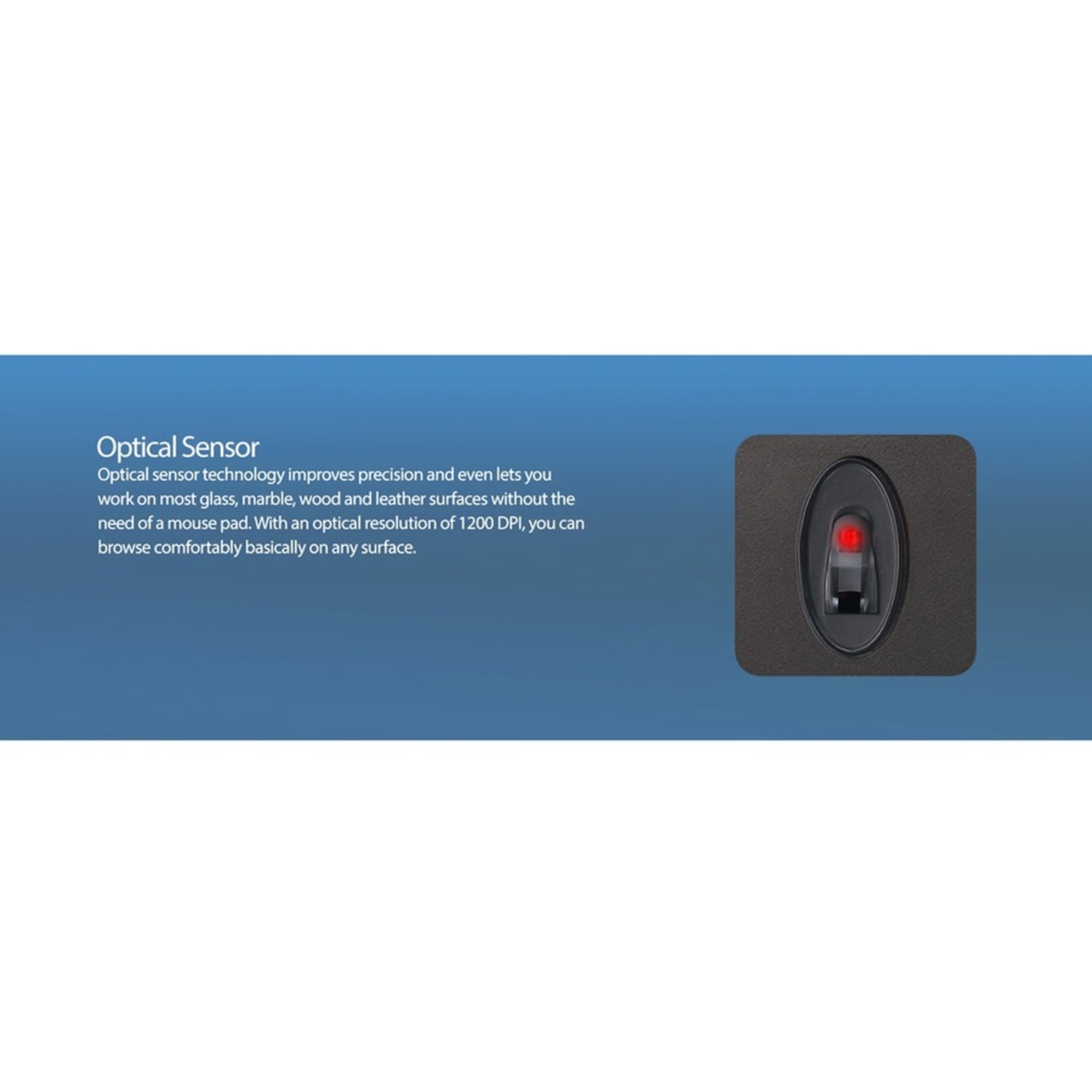 Adesso Antimicrobial Wireless Desktop Mouse - Optical - Wireless - 30 ft - Radio Frequency - 2.40 GHz - Black - USB Type A - 1200 dpi - Scroll Wheel - 3 Button(s) - Symmetrical - 2 x AAA Battery Supported - Image 5