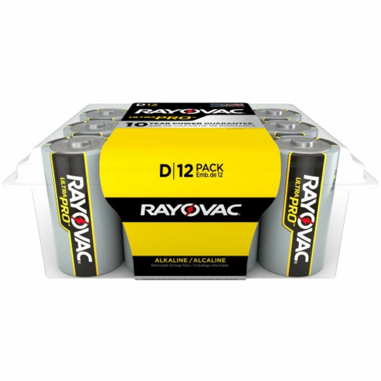 Rayovac Ultra Pro Alkaline D Battery 12-Packs - For Multipurpose - D - 1.5 V DC - 12/Pack - 8 / Carton - Image 3