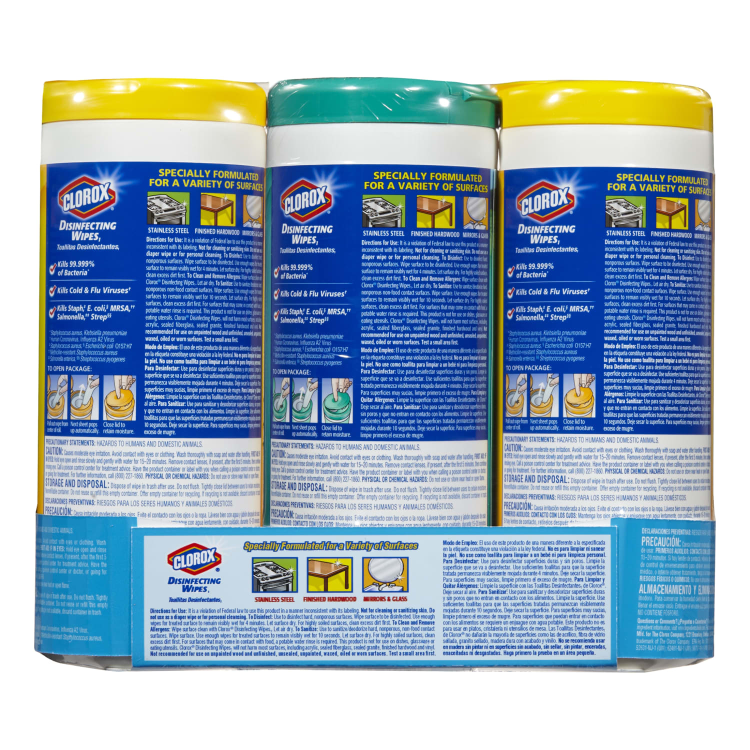 Clorox Disinfecting Wipes Value Packs, Citrus Blend Scent, 35 Wipes Per Canister, Case Of 15 Canisters - Image 3