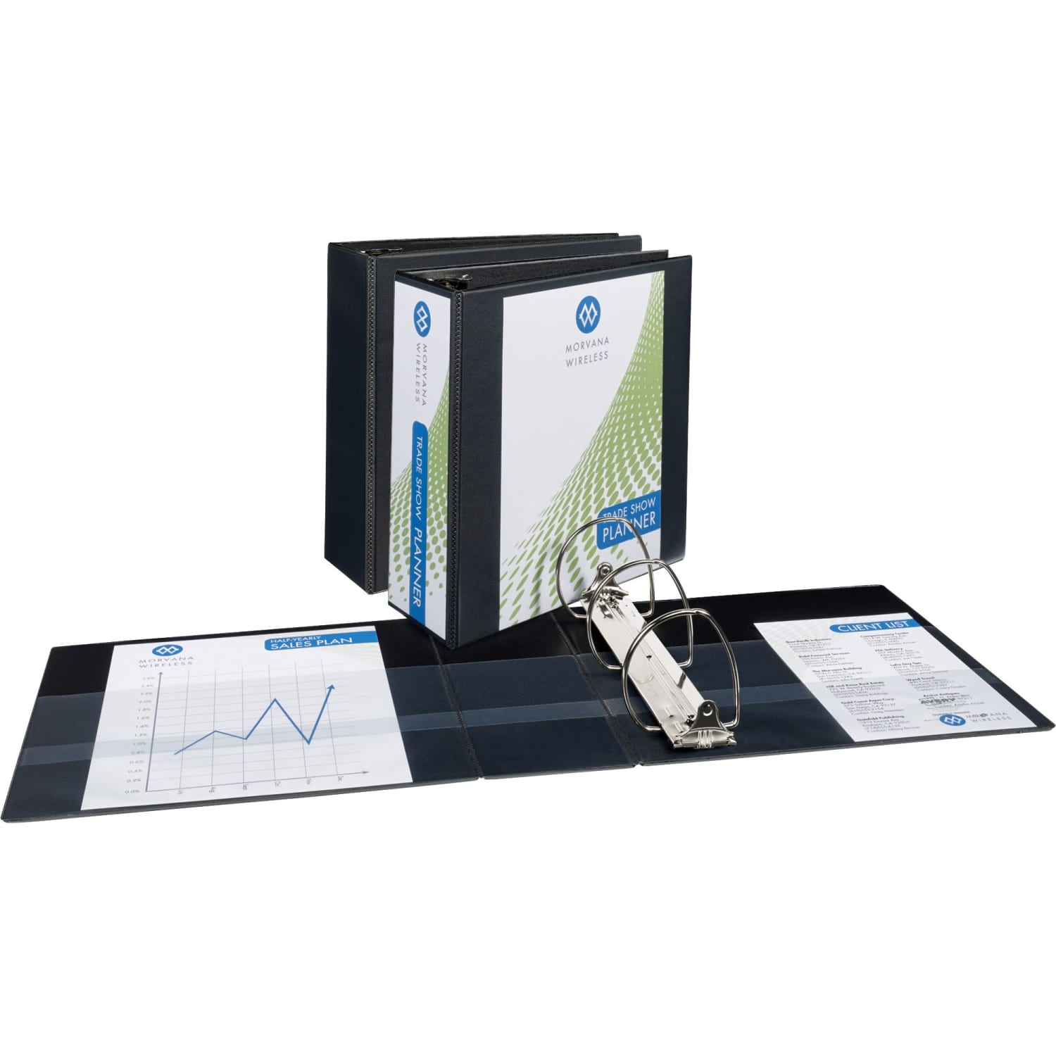 Avery Durable View Binders- 4in Ring, 8 1/2in x 11in, Black, Pack Of 3