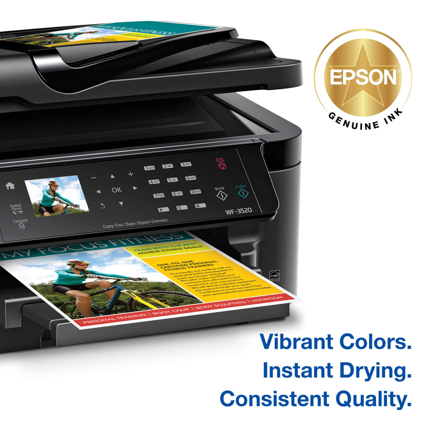 Epson 126 DuraBrite Ultra Cyan, Magenta, Yellow Ink Cartridges, Pack Of 3, T126520 - Image 4