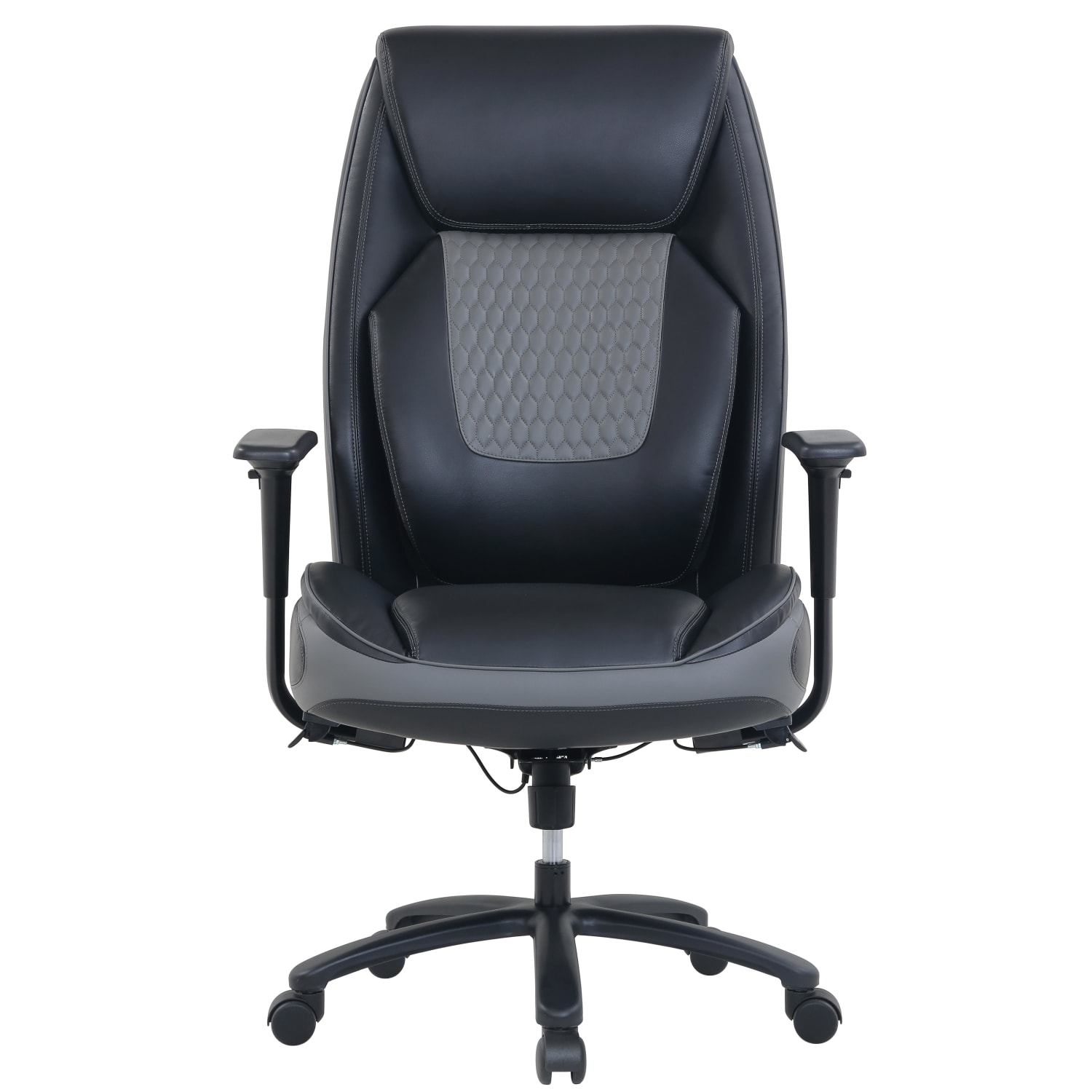 Shaquille O-Neal Nereus XXL Ergonomic Bonded Leather High-Back Executive Chair, Black - Image 4