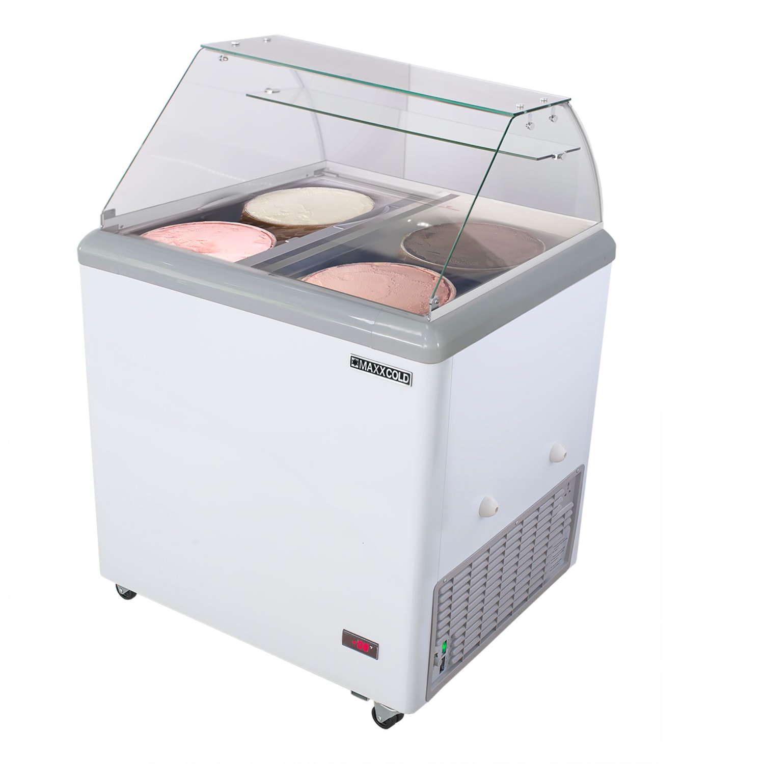 Edgecraft Maxx Cold Commercial Ice Cream Dipping Cabinet, 5.8 Cu. Ft, White - Image 3