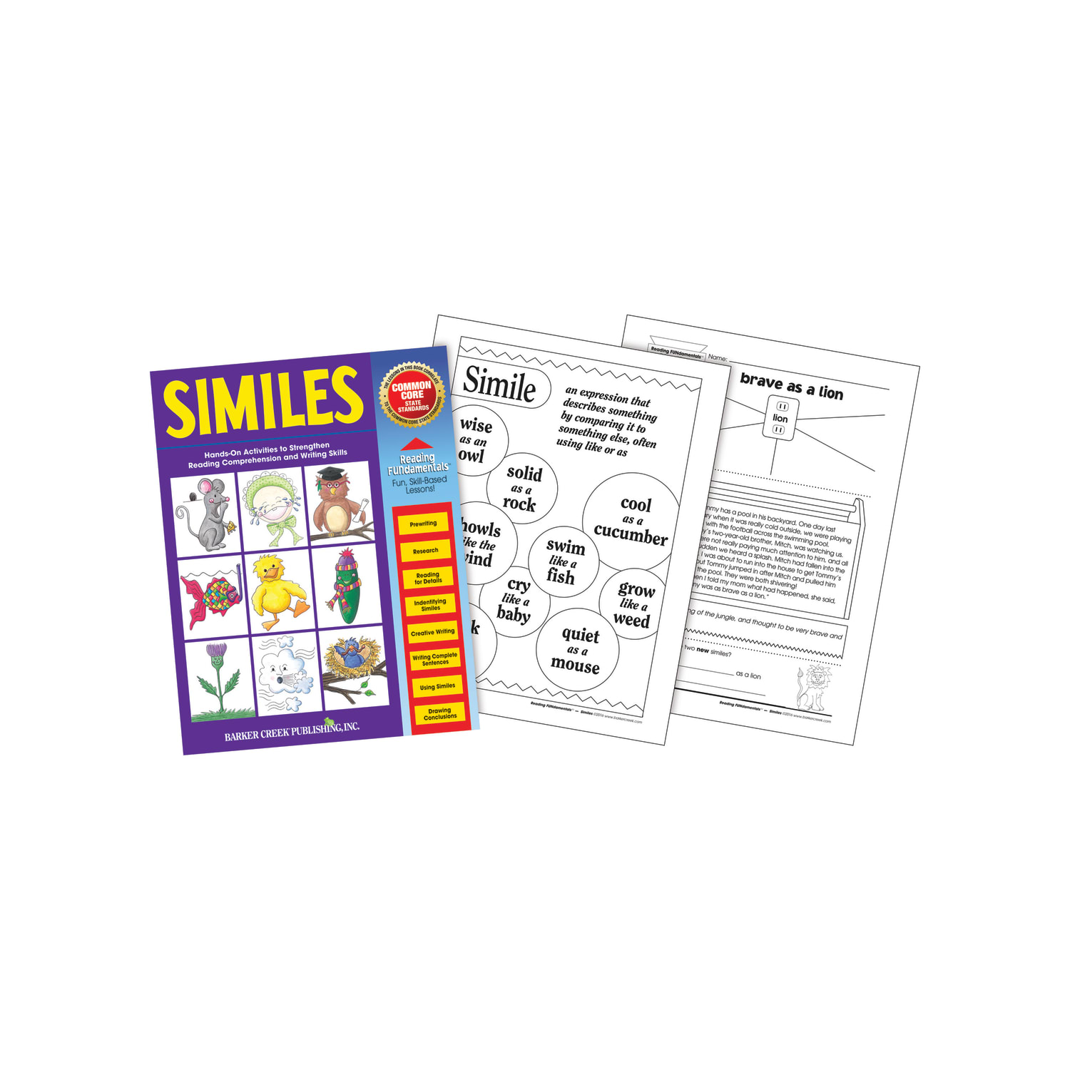 Barker Creek Grammar Activity Book, Similes, Grades 1 To College - Image 5