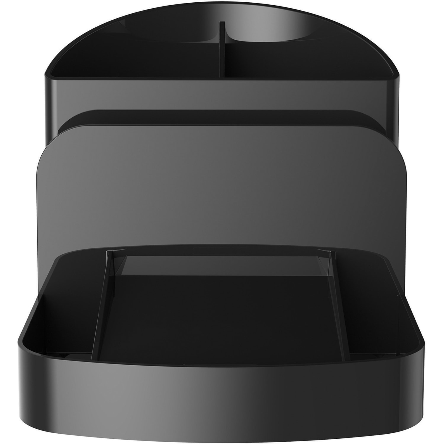 Deflecto Sustainable Office Desk Caddy - 5in Height x 5.38in Width x 6.75in Depth - Desktop - 30% Recycled - Black - Plastic - 1 Each - Image 3