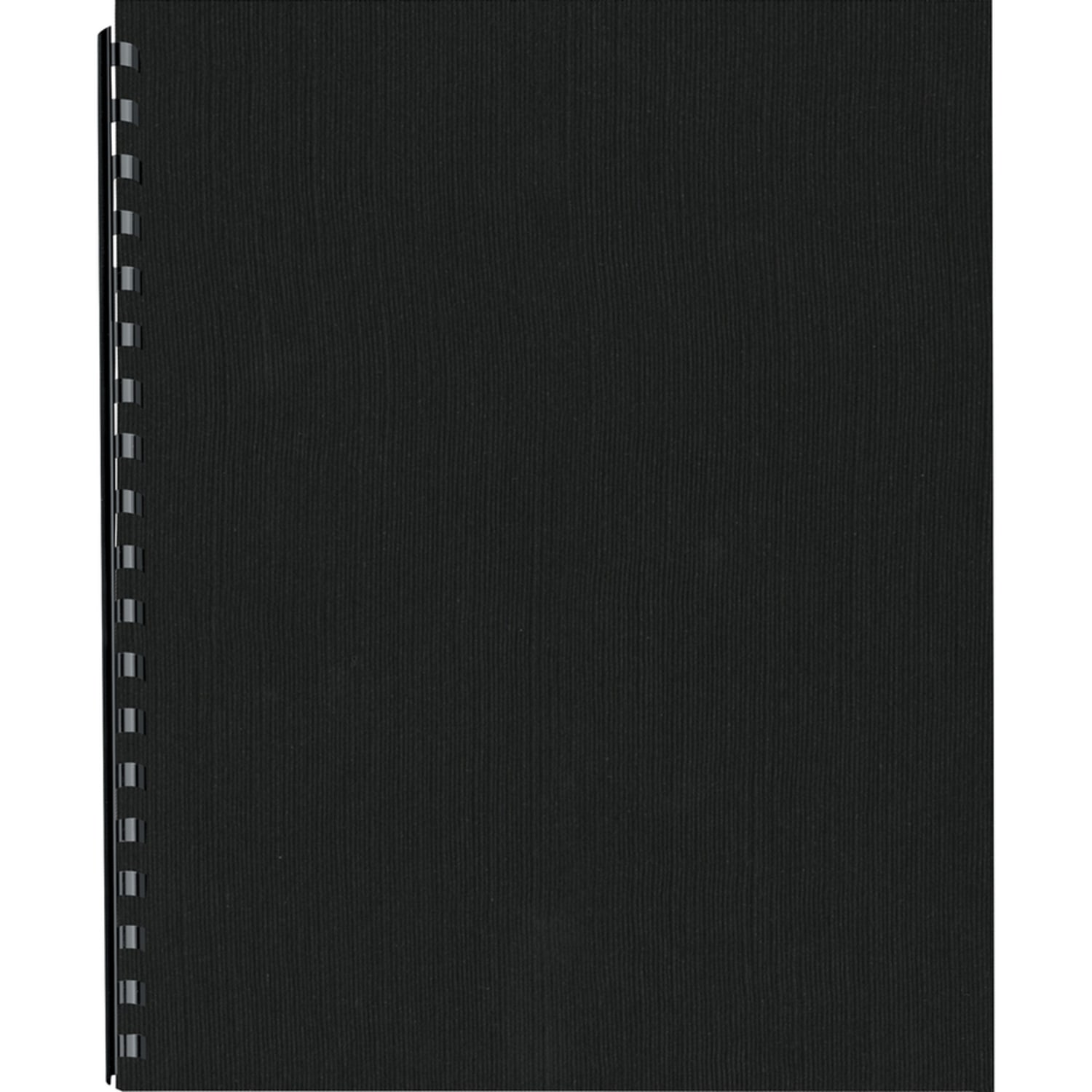 Fellowes ExpressionsLinen Presentation Covers, 8 1/2in x 11in x 0.1in, Black, Pack Of 200 - Image 3