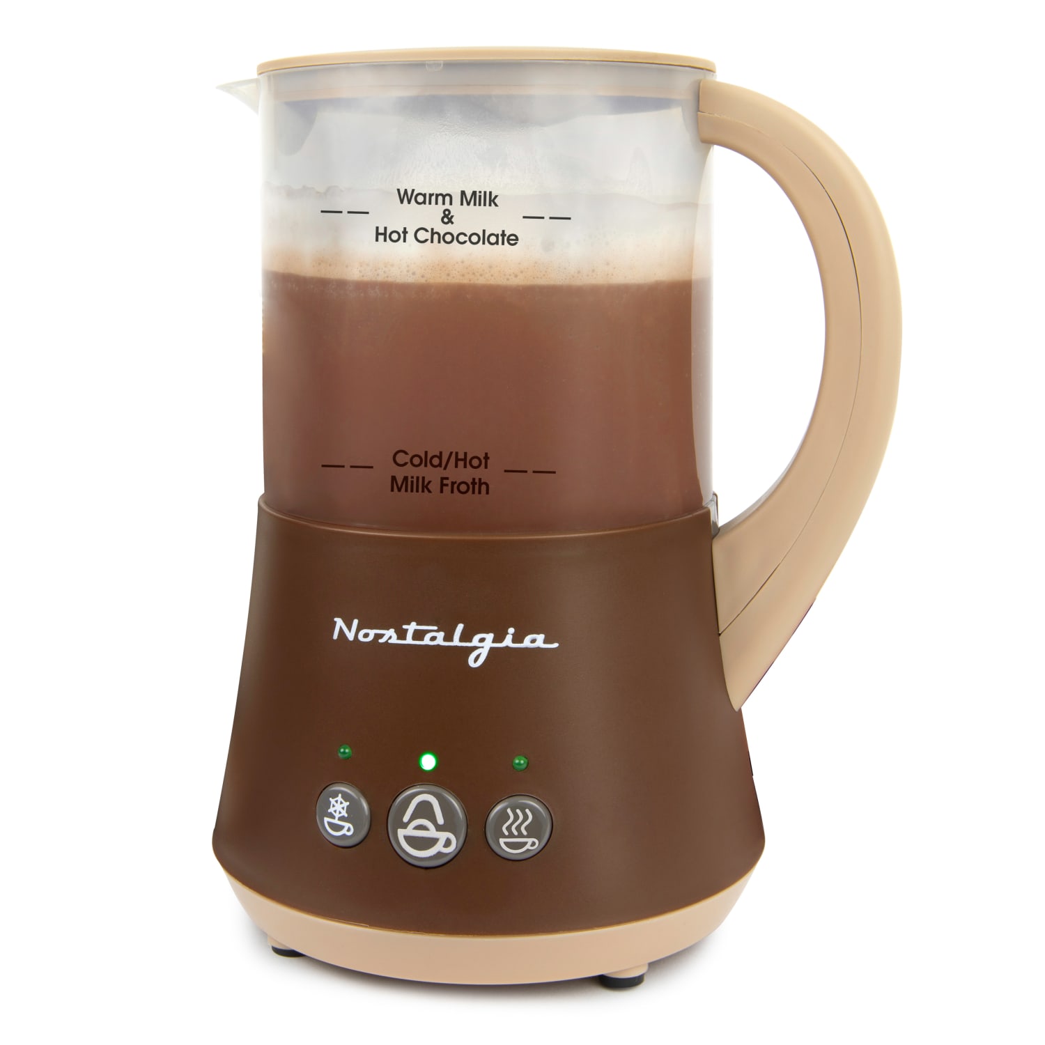 Nostalgia FHCM4BR Frother & Hot Chocolate Maker, Brown - Image 3
