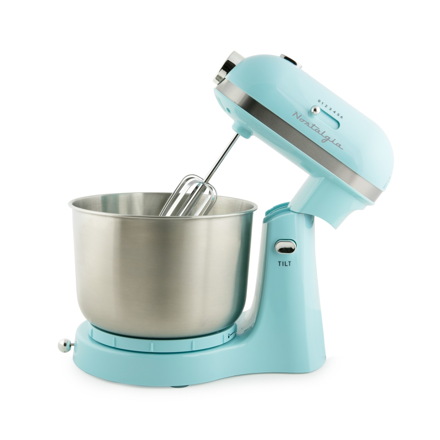 Nostalgia CLSMIXER356AQ 3.5-Quart Stand Mixer, Aqua - Image 5