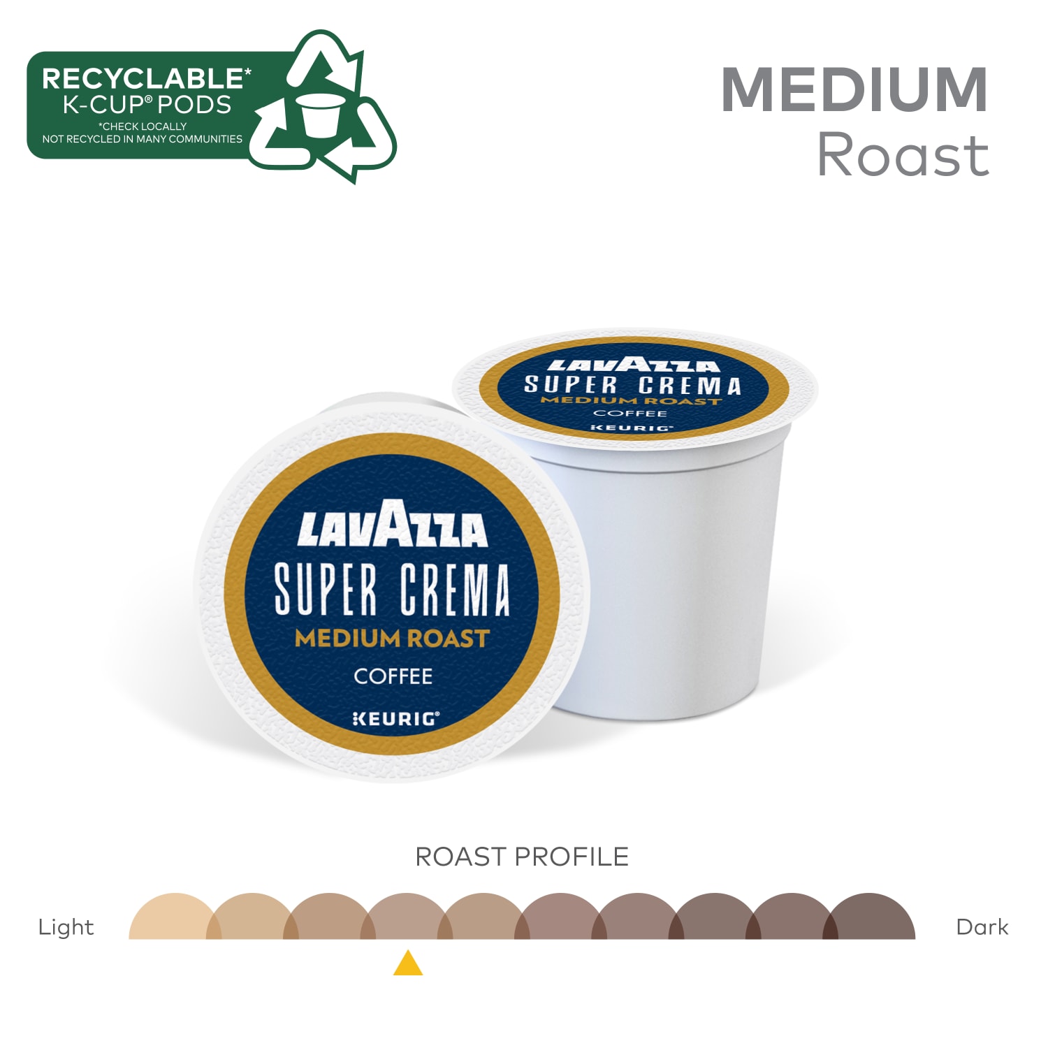 Lavazza Super Crema Single Serve Keurig K-Cup Pods, Medium Espresso Roast Coffee, 88 Count (4 Boxes of 22) - Image 5