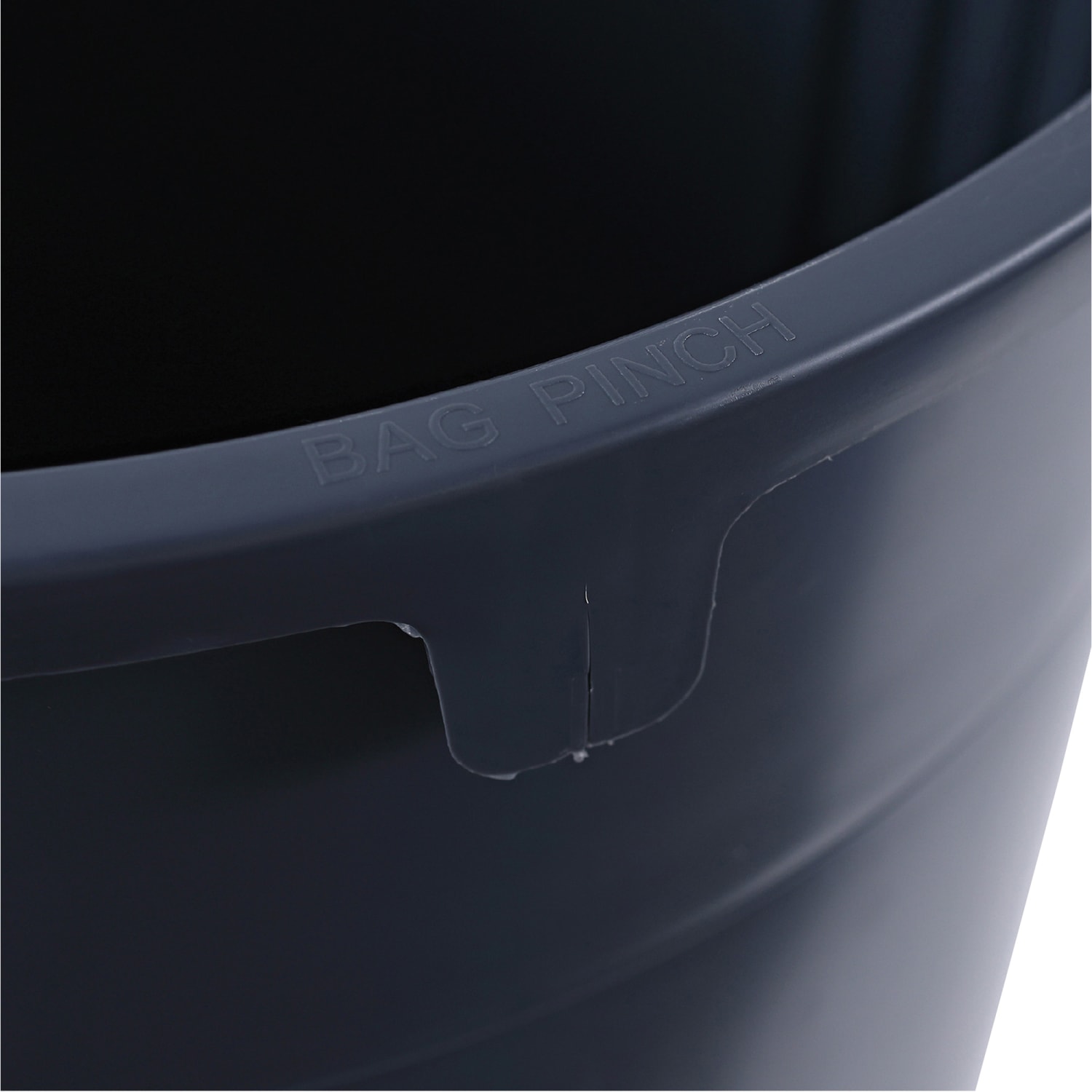 Genuine Joe Heavy-Duty Trash Container, 32 Gallons, Gray - Image 3
