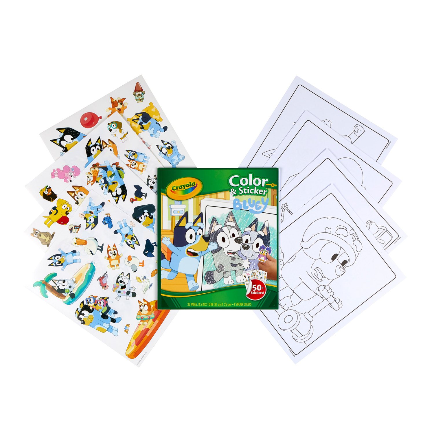Crayola Color & Sticker Book, Bluey, Pack Of 3 - Image 3