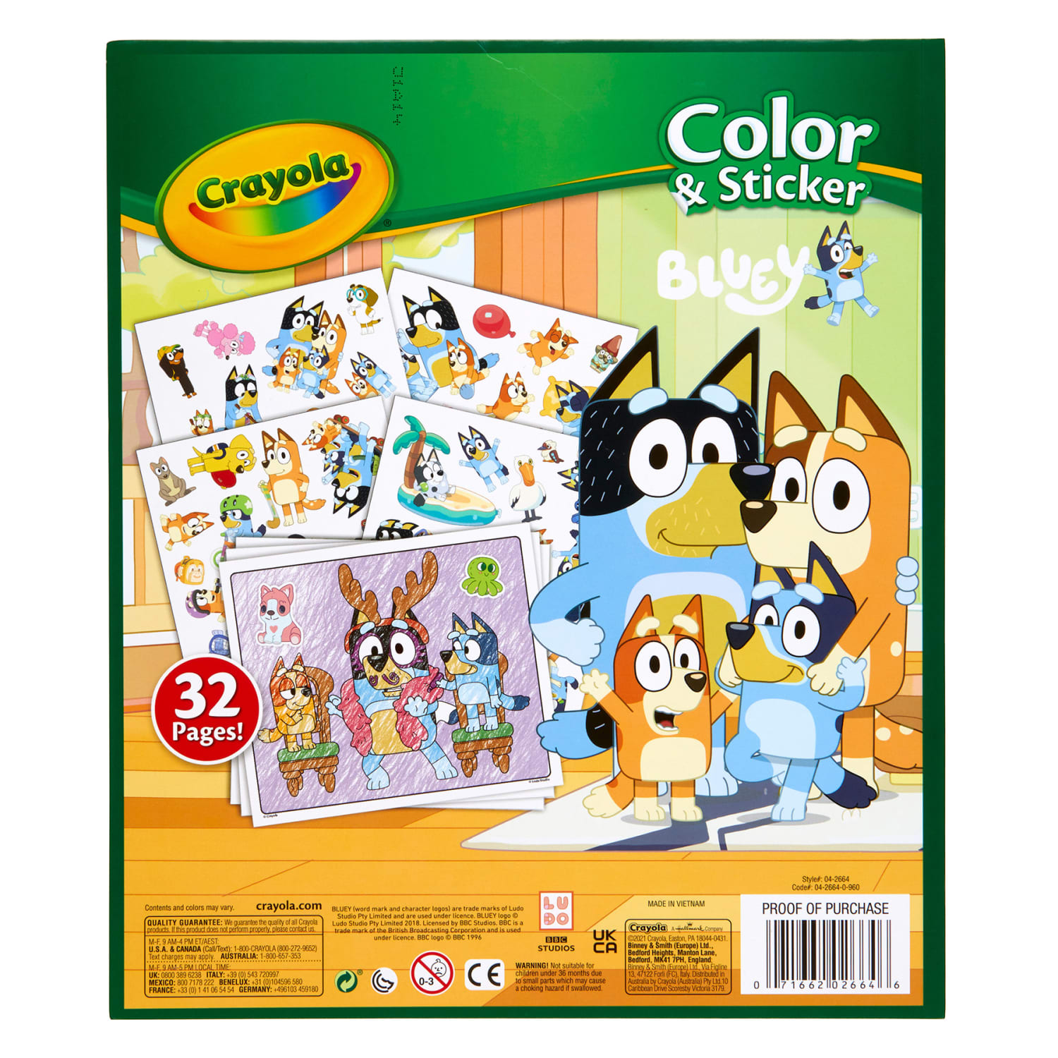 Crayola Color & Sticker Book, Bluey, Pack Of 3 - Image 5