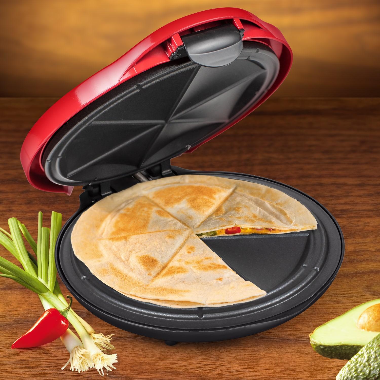 Taco Tuesday Electric Quesadilla Maker, 14-1/2inH x 5-3/16inW x 12inD - Image 6