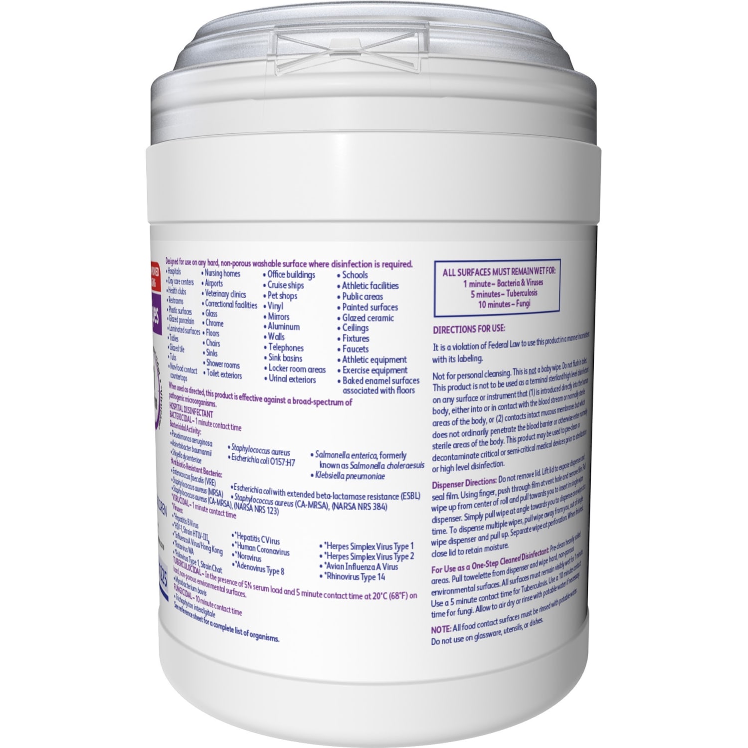 Diversey Oxivir Tb Wipes, Characteristic Scent, 6in x 7in, 160 Per Pack, Case Of 12 - Image 4