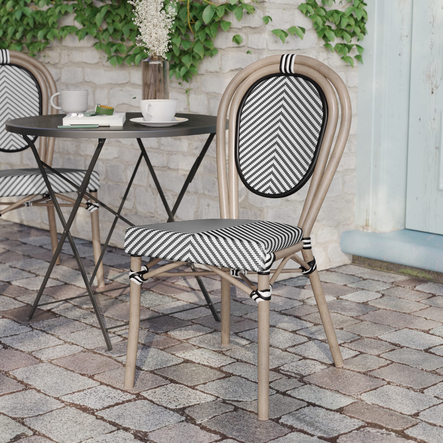 Flash Furniture Marseille IndoorOutdoor Commercial Thonet Bistro Stacking Chair Black WhiteLight Natural Frame SDA6422STXTBWLN PopularChairscom Flash Furniture Marseille IndoorOutdoor Commercial Thonet Bistro Stacking Chair Black WhiteLight Natural Frame SDA6422STXTBWLN PopularChairscom