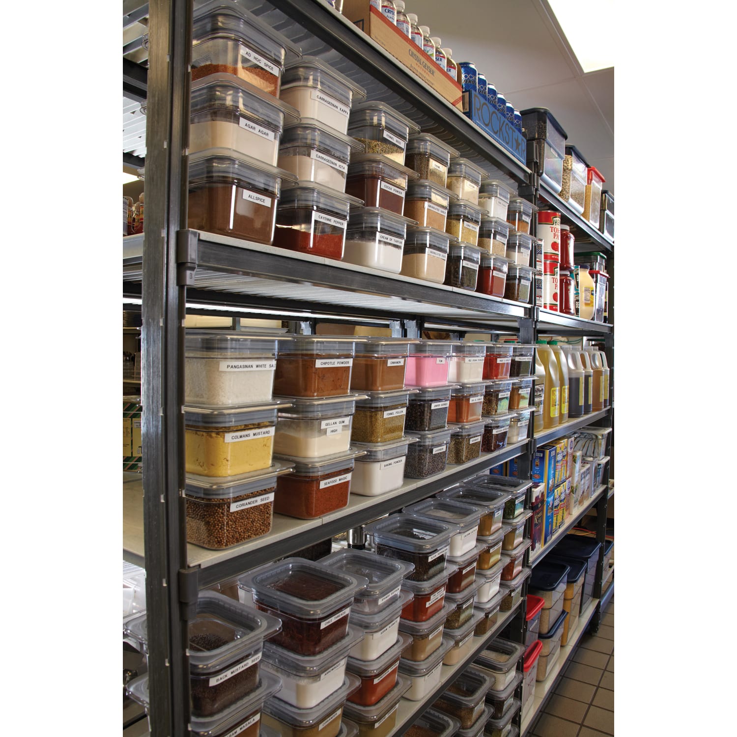 Cambro Camwear GN 1/6 GripLids, Clear, Set Of 6 Lids - Image 3