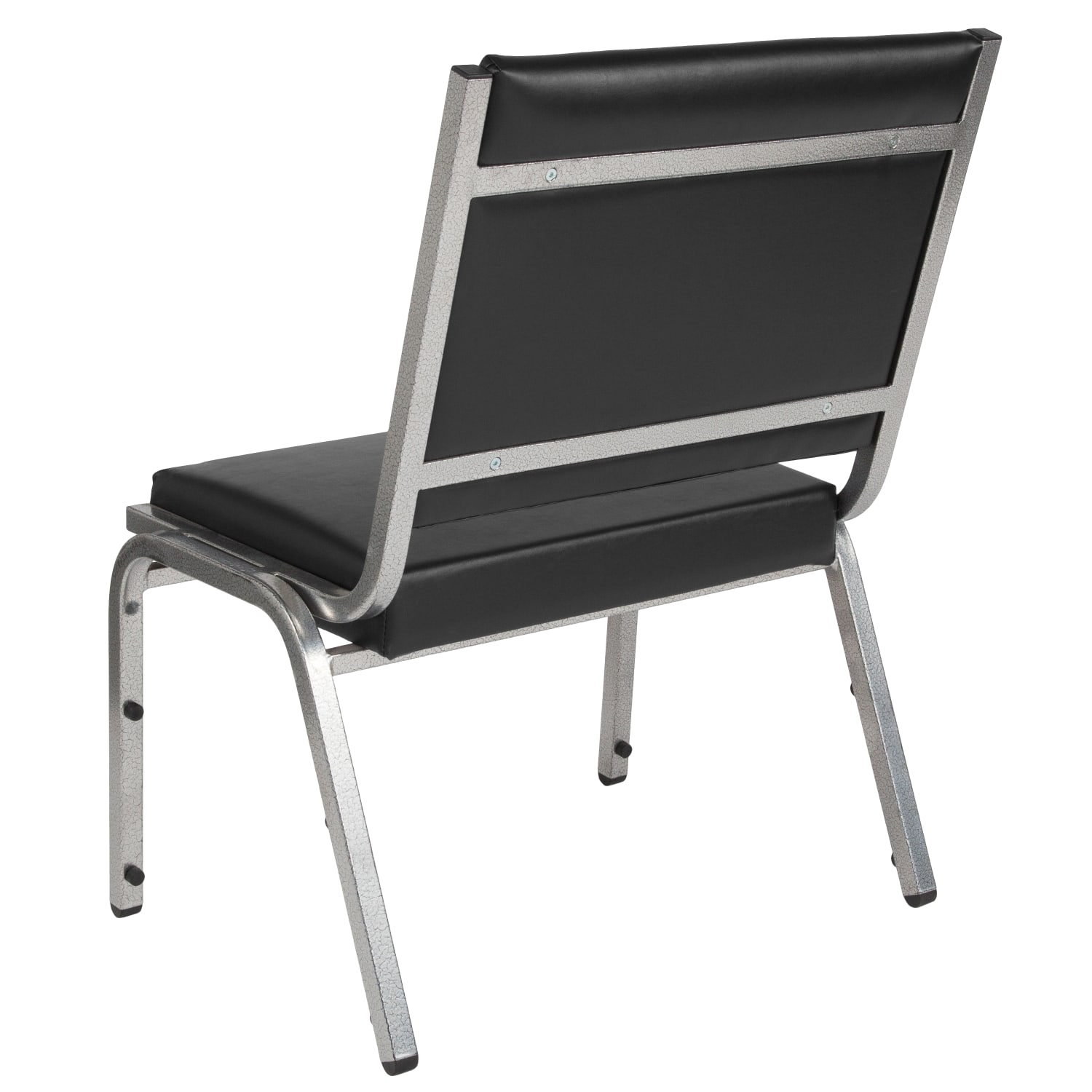 Flash Furniture HERCULES Bariatric Medical Reception Chair With Antimicrobial Protection BlackSilver PopularChairscom